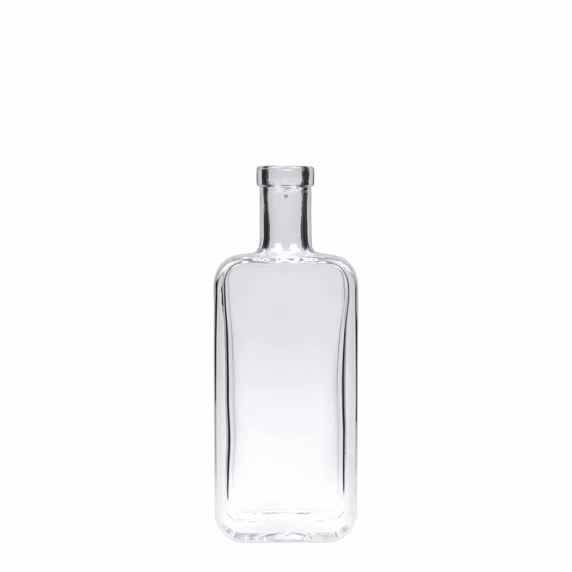 100 ml üvegpalack 'Nice', téglalap alakú, nyílás: parafa