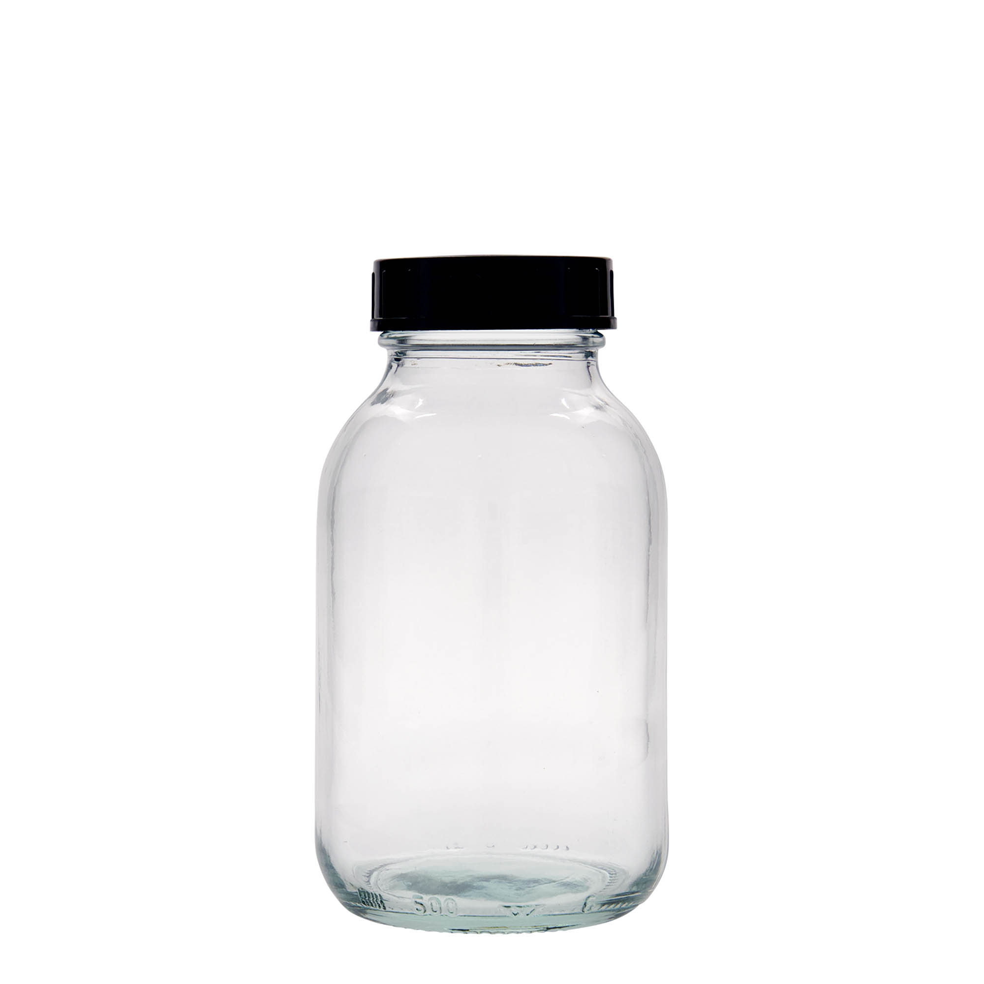 500 ml széles szájú üveg, nyílás: DIN 55
