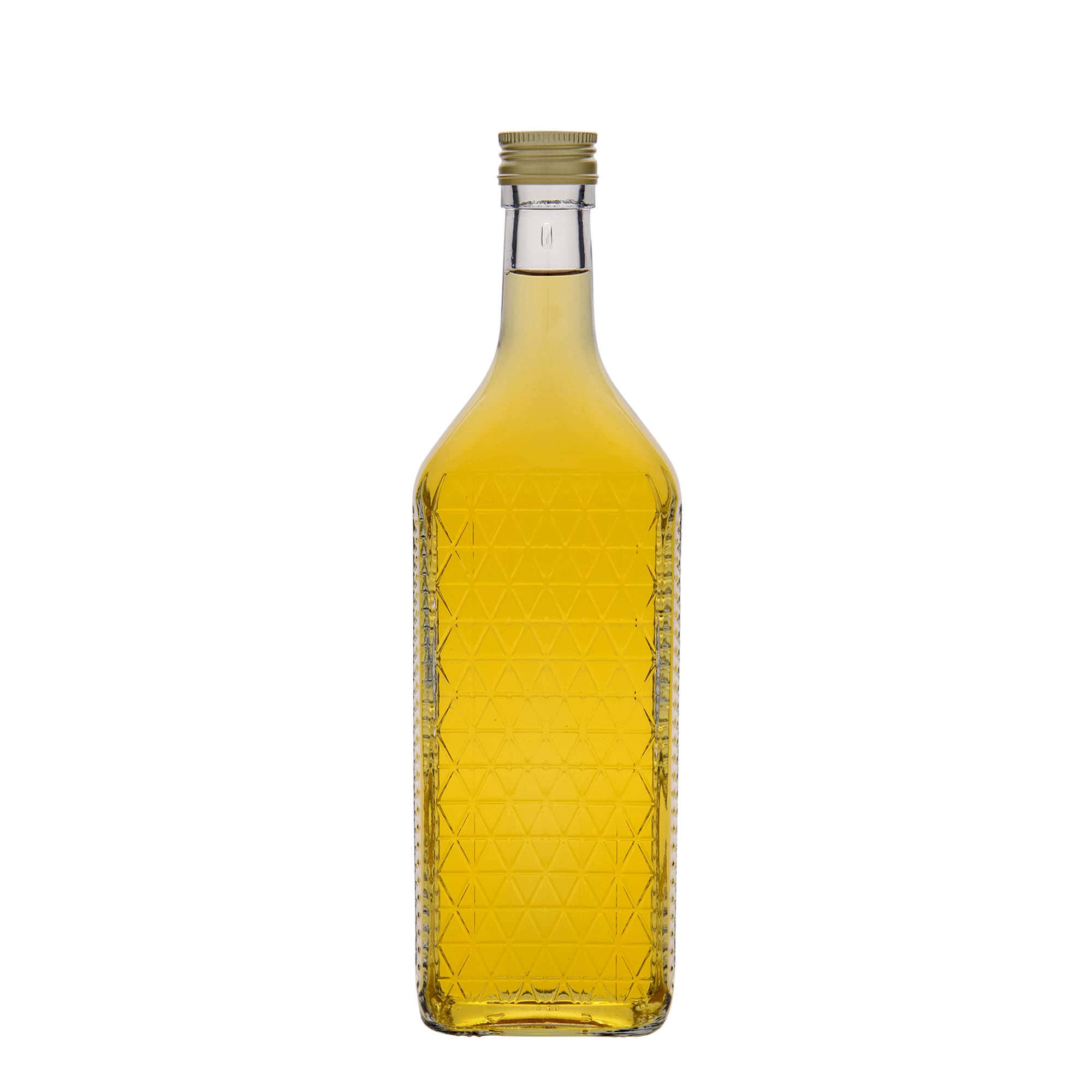 700 ml üvegpalack 'Caruso', téglalap alakú, nyílás: PP 31,5