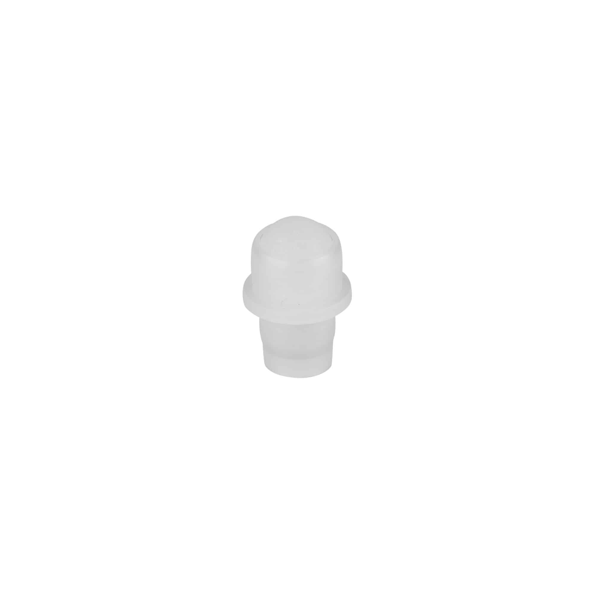 Adagoló 10 ml-es roll-on üveghez, LDPE műanyag, natúr