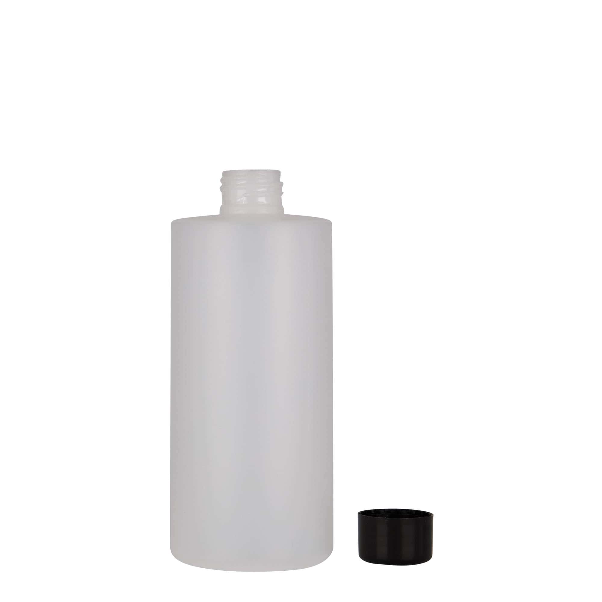 300 ml-es műanyag palack 'Pipe', HDPE, fehér, szájnyílás: 24/410