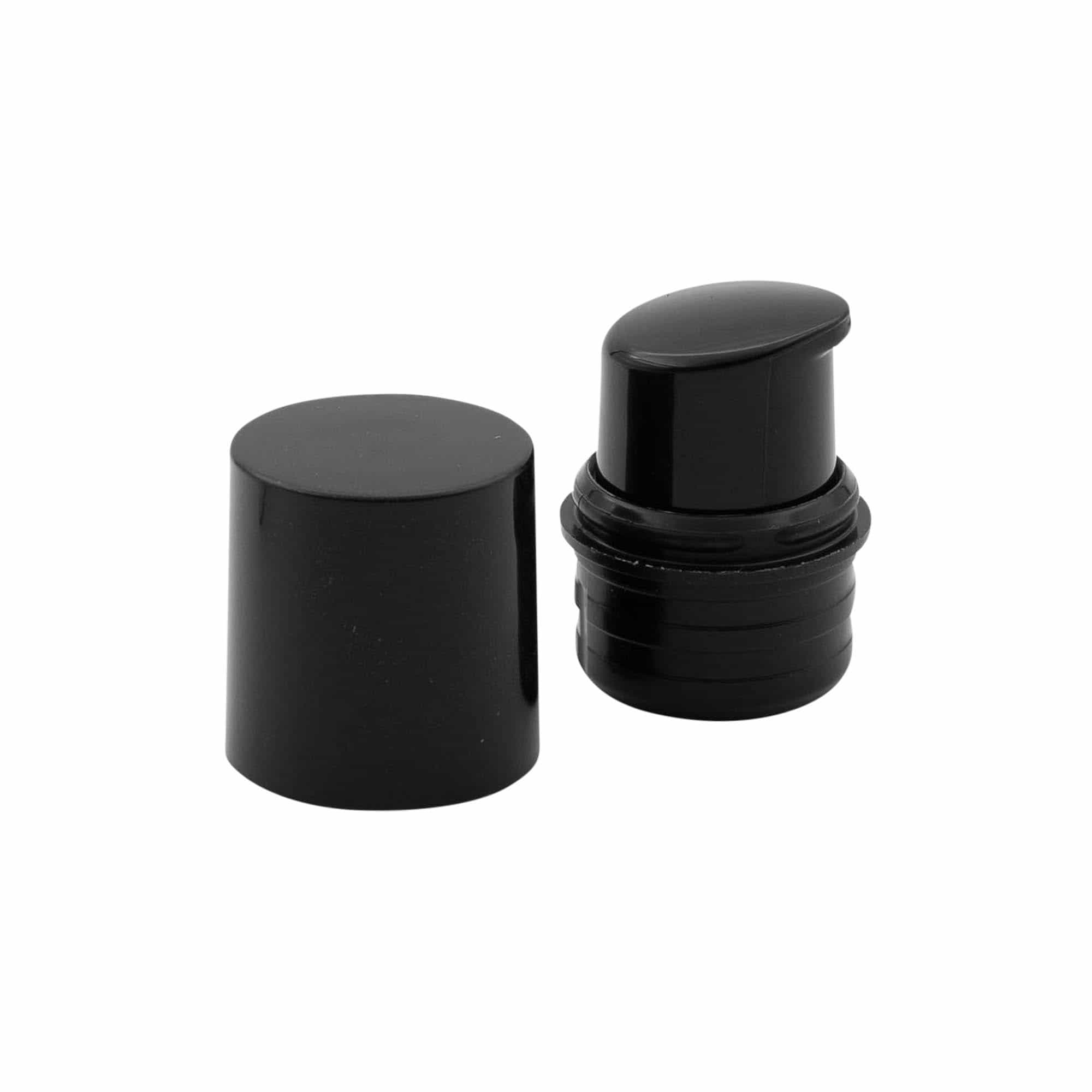 Airless adagoló pumpafejes 'Nano', PP-műanyag, fekete