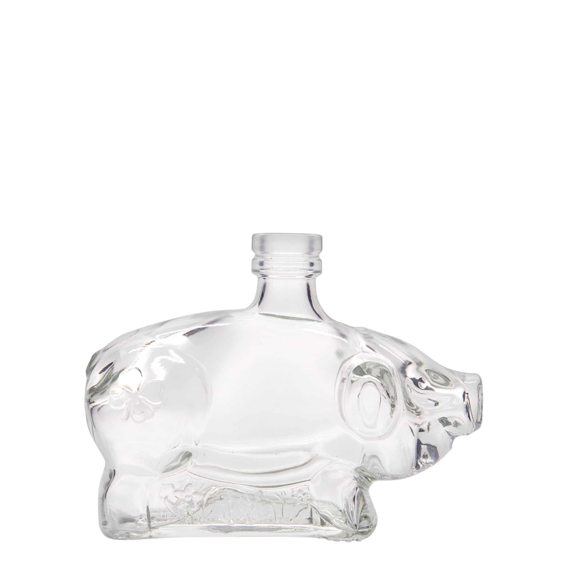 200 ml-es üvegpalack 'Glücksschweinchen', szájnyílás: parafadugó 200 ml-es üvegpalack 'Glücksschweinchen', szájnyílás: parafadugó