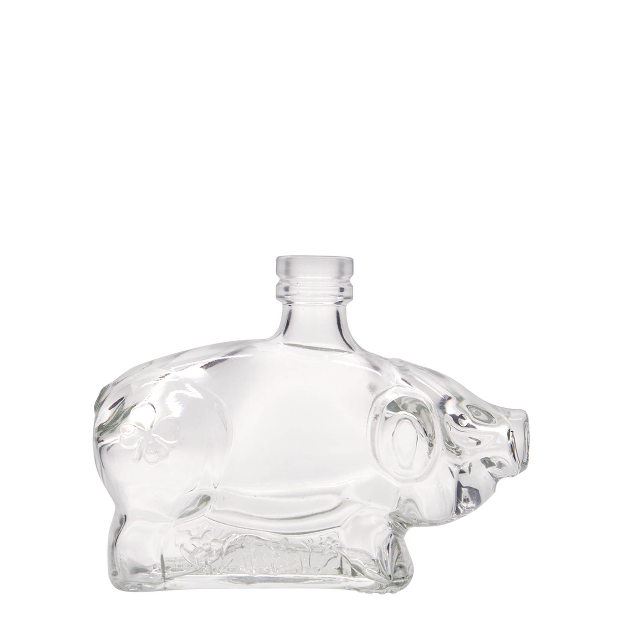 200 ml üveges palack 'Szerencsekismalac', nyílás: parafa dugó 200 ml üveges palack 'Szerencsekismalac', nyílás: parafa dugó