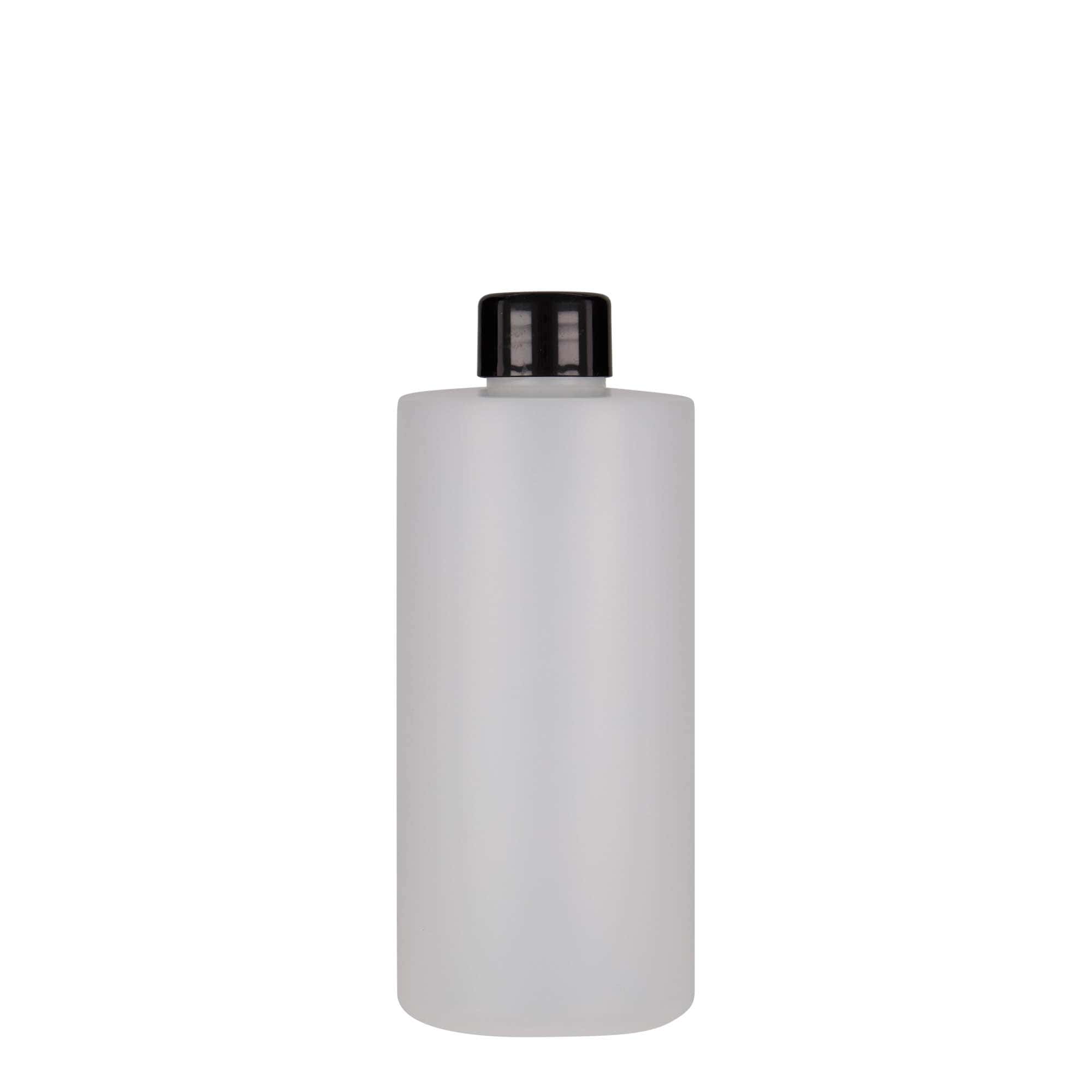 300 ml-es műanyag palack 'Pipe', HDPE, fehér, szájnyílás: GPI 24/410