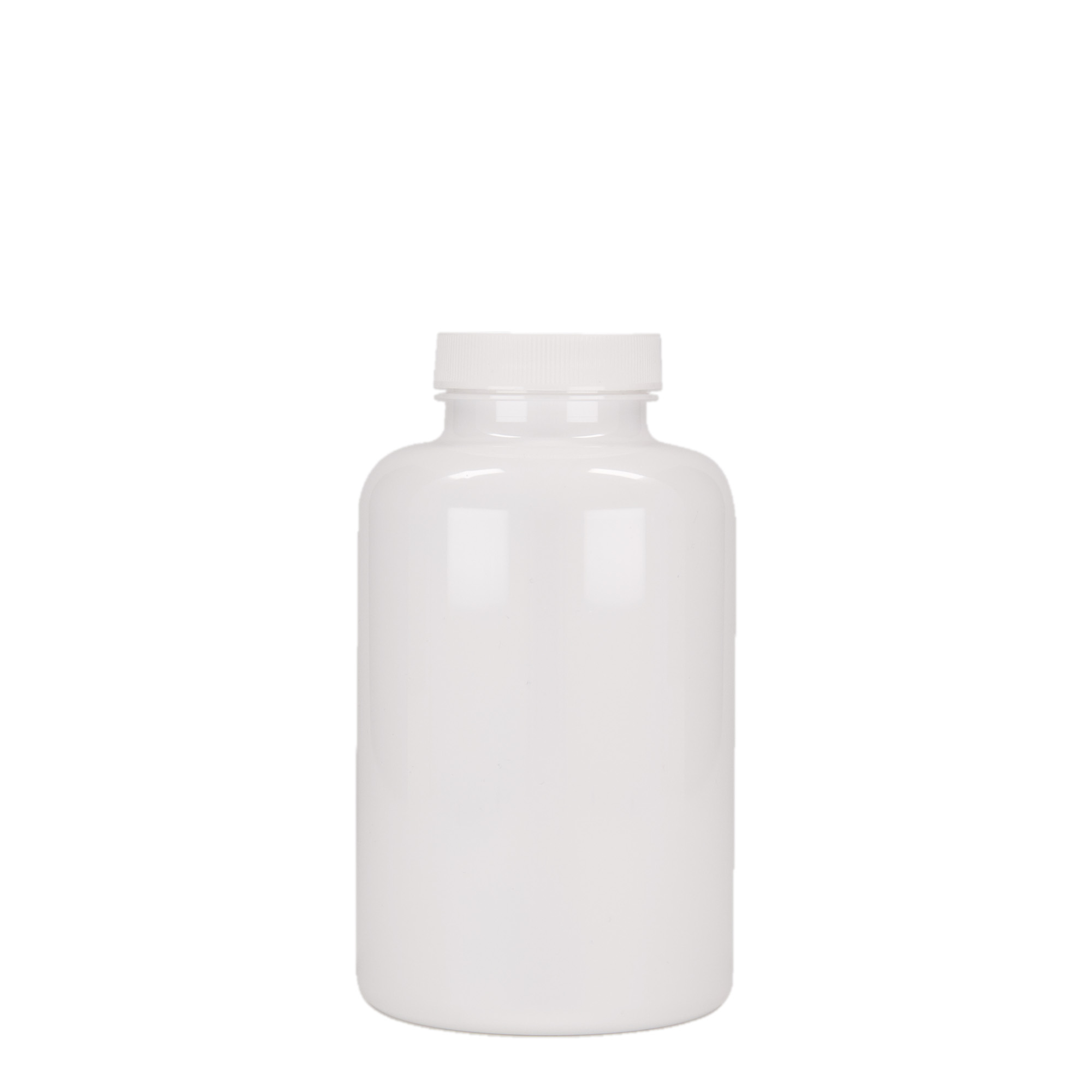 500 ml-es PET-flakon, műanyag, fehér, szájnyílás: 45/400