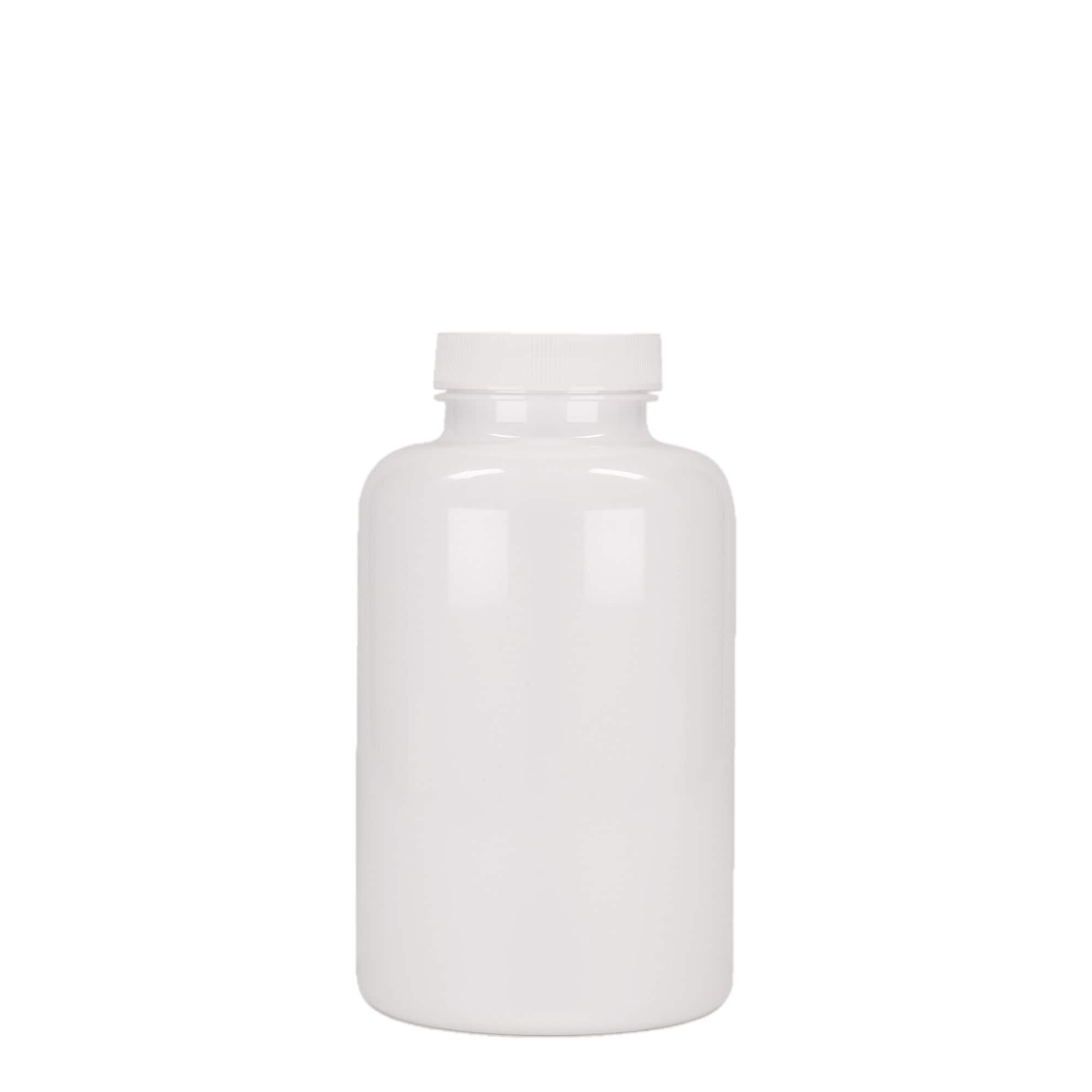 500 ml PET-palack, műanyag, fehér, nyakméret: 45/400