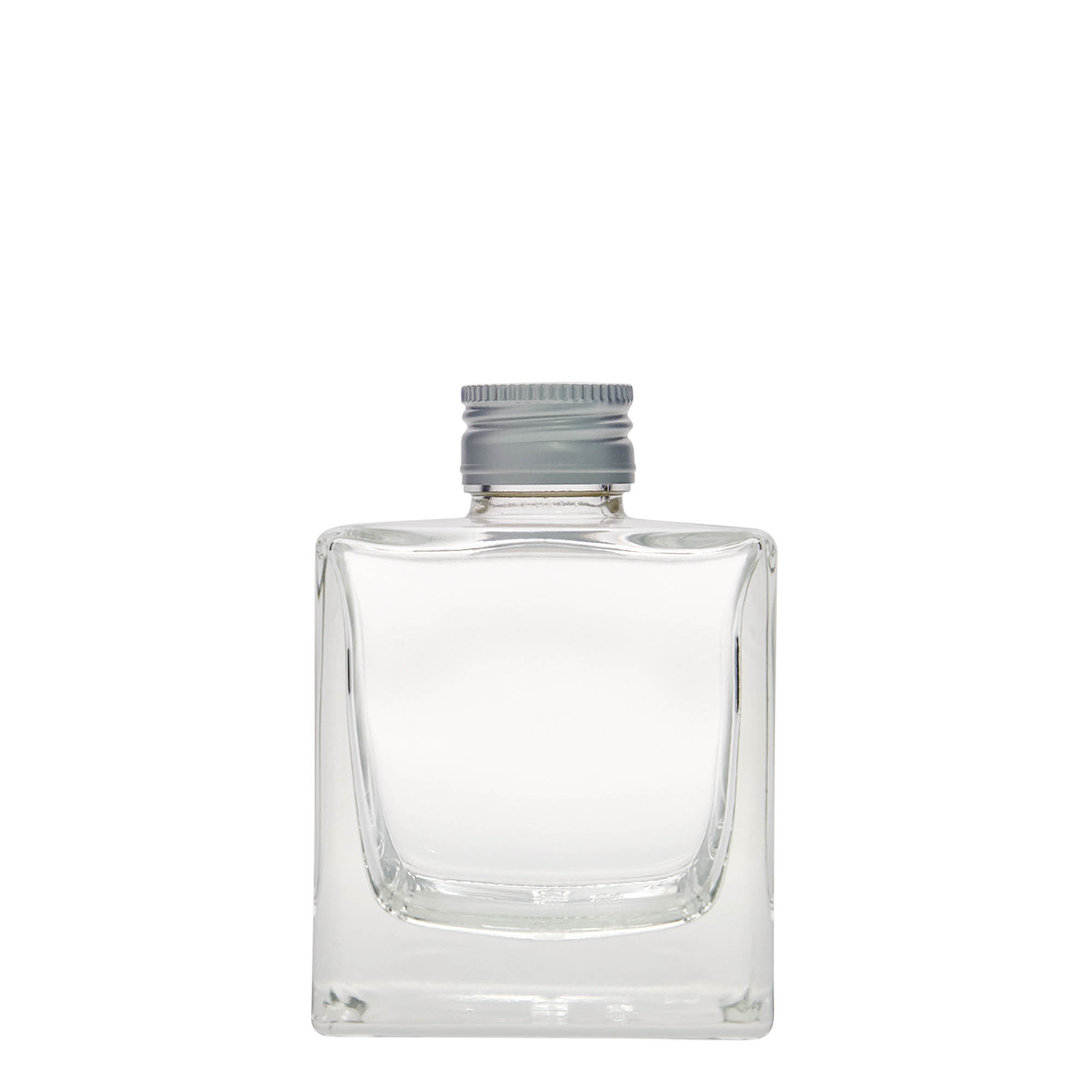 200 ml üvegpalack 'Cube', négyzet alakú, nyak: PP 28 200 ml üvegpalack 'Cube', négyzet alakú, nyak: PP 28