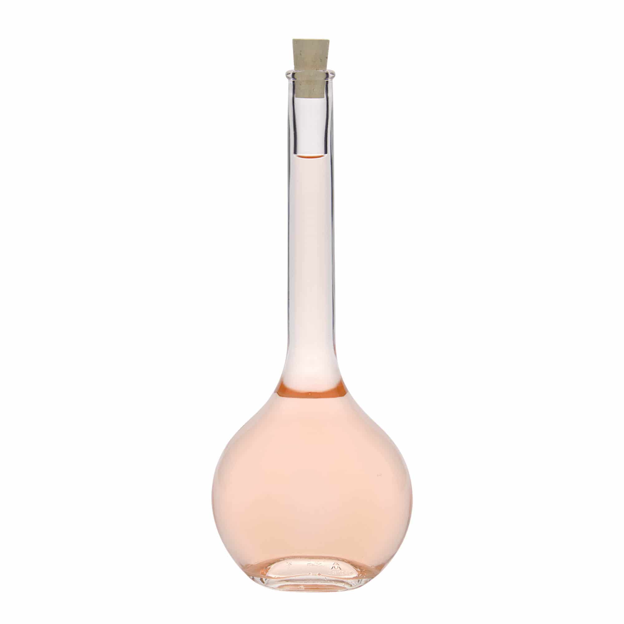 500 ml üvegpalack 'Contessa', ovális, nyílás: parafa