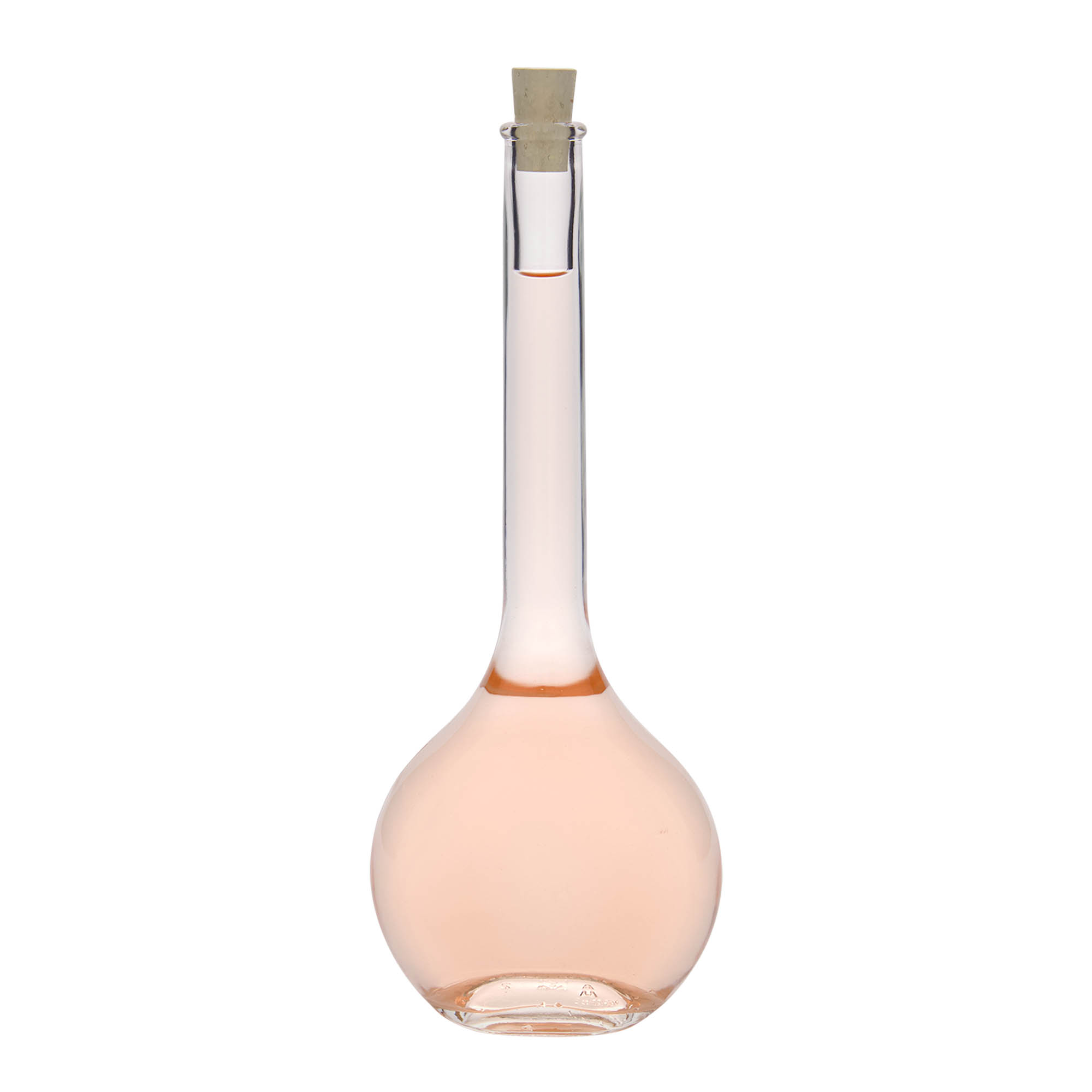 500 ml üvegpalack 'Contessa', ovális, nyílás: parafa 500 ml üvegpalack 'Contessa', ovális, nyílás: parafa