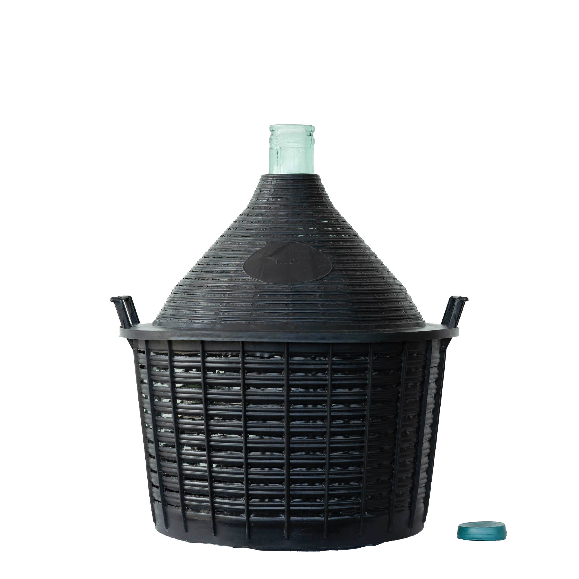 25 l ballonpalack keskeny nyakkal, üveg, nyílás: ráhúzható fedél 25 l ballonpalack keskeny nyakkal, üveg, nyílás: ráhúzható fedél