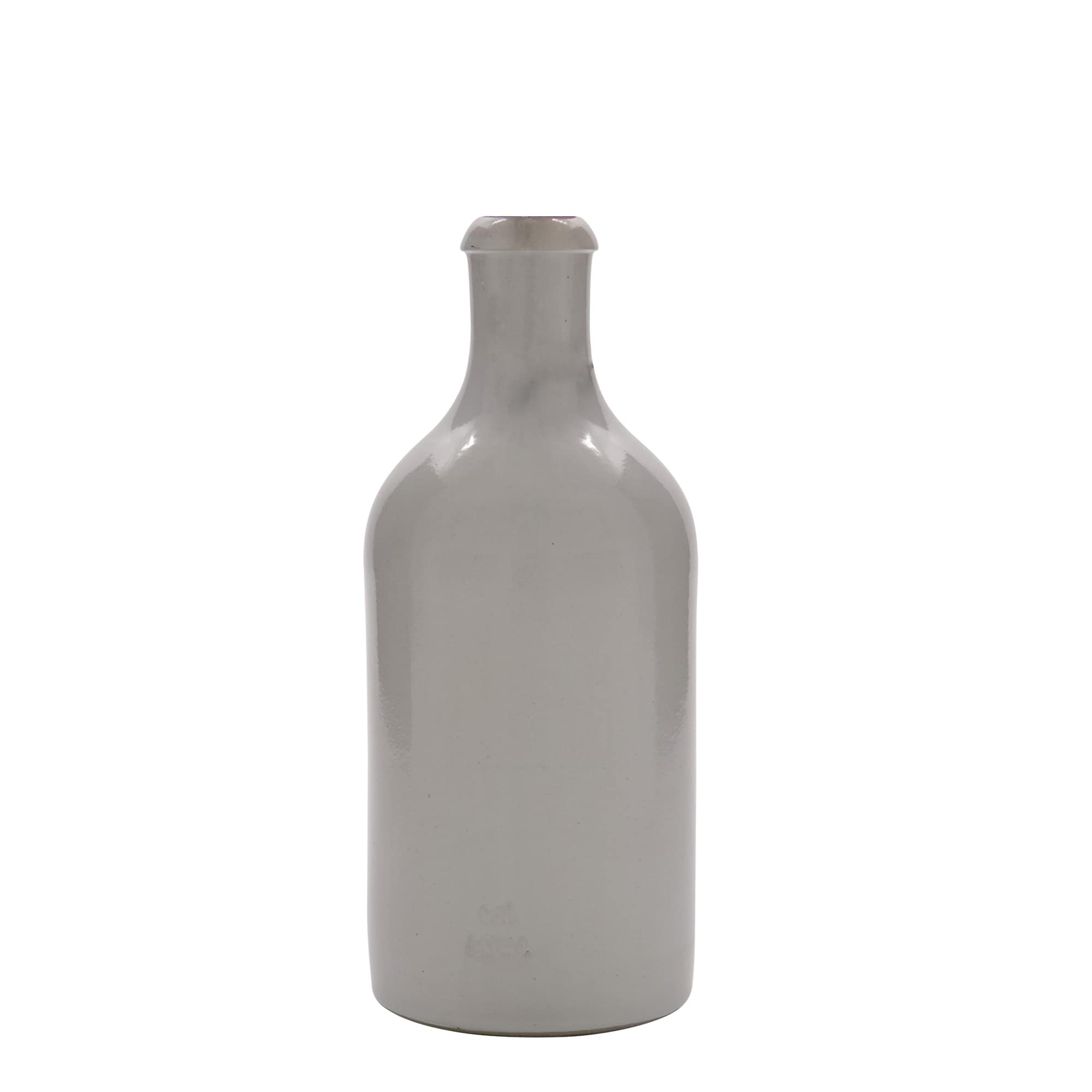 500 ml agyagedény, kőedény, fehér, száj: patentzár