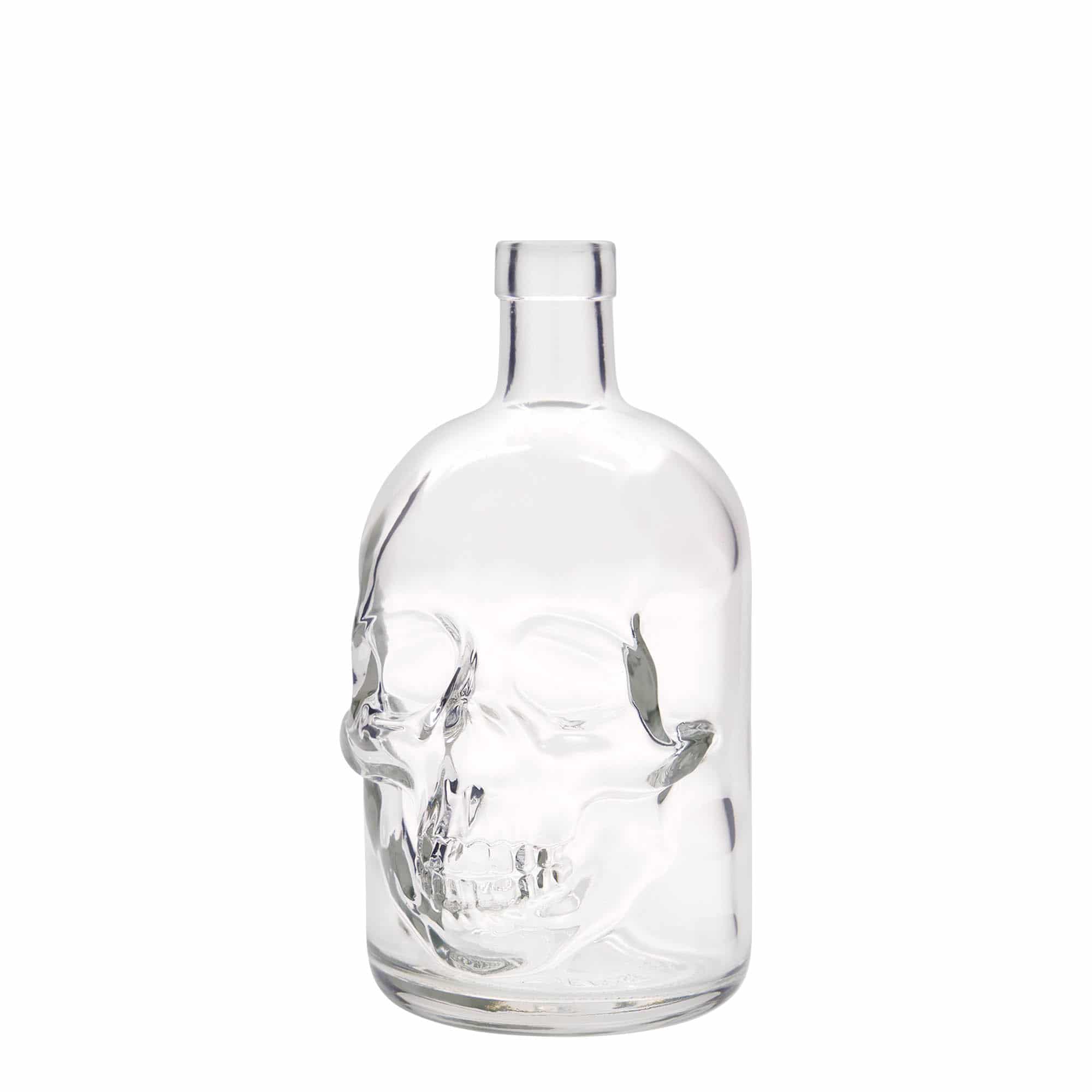 700 ml-es üvegpalack ’Totenkopf', szájnyílás: parafadugó