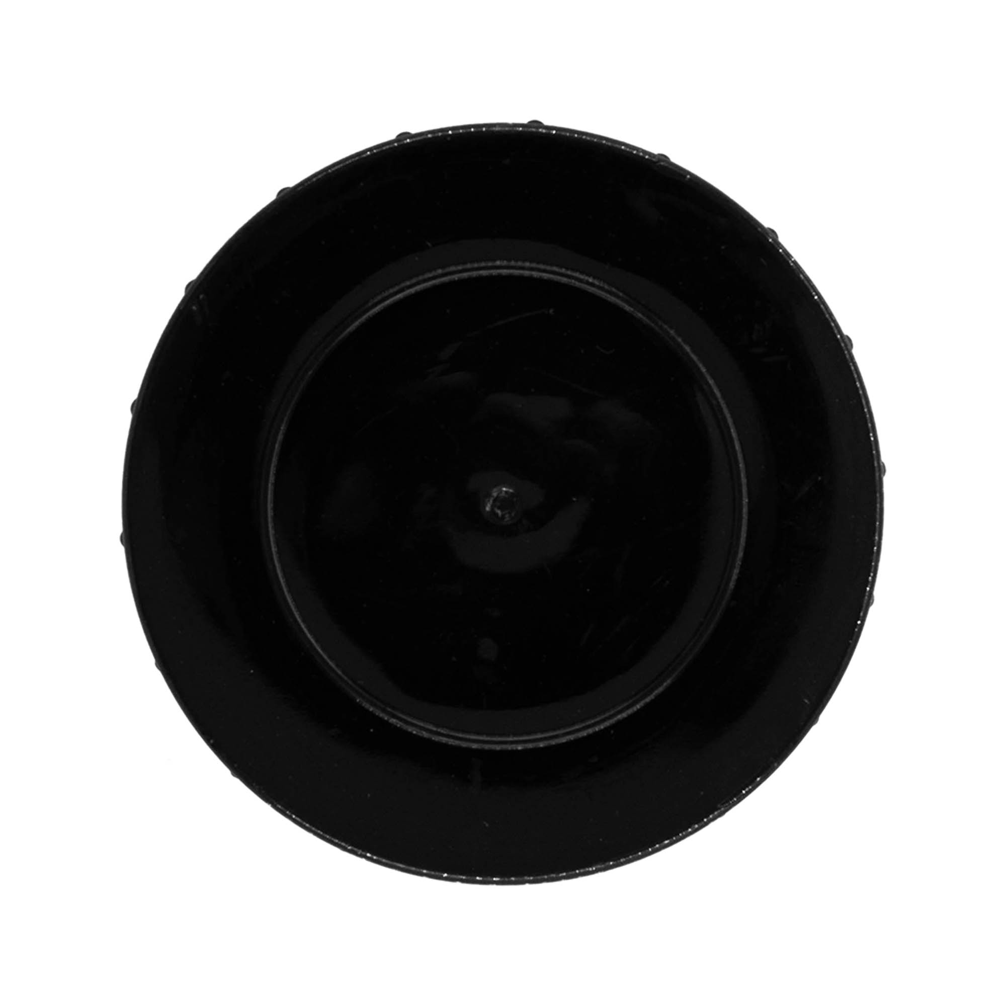 Csavarzár, PP-műanyag, fekete, DIN 68 nyíláshoz Csavarzár, PP-műanyag, fekete, DIN 68 nyíláshoz