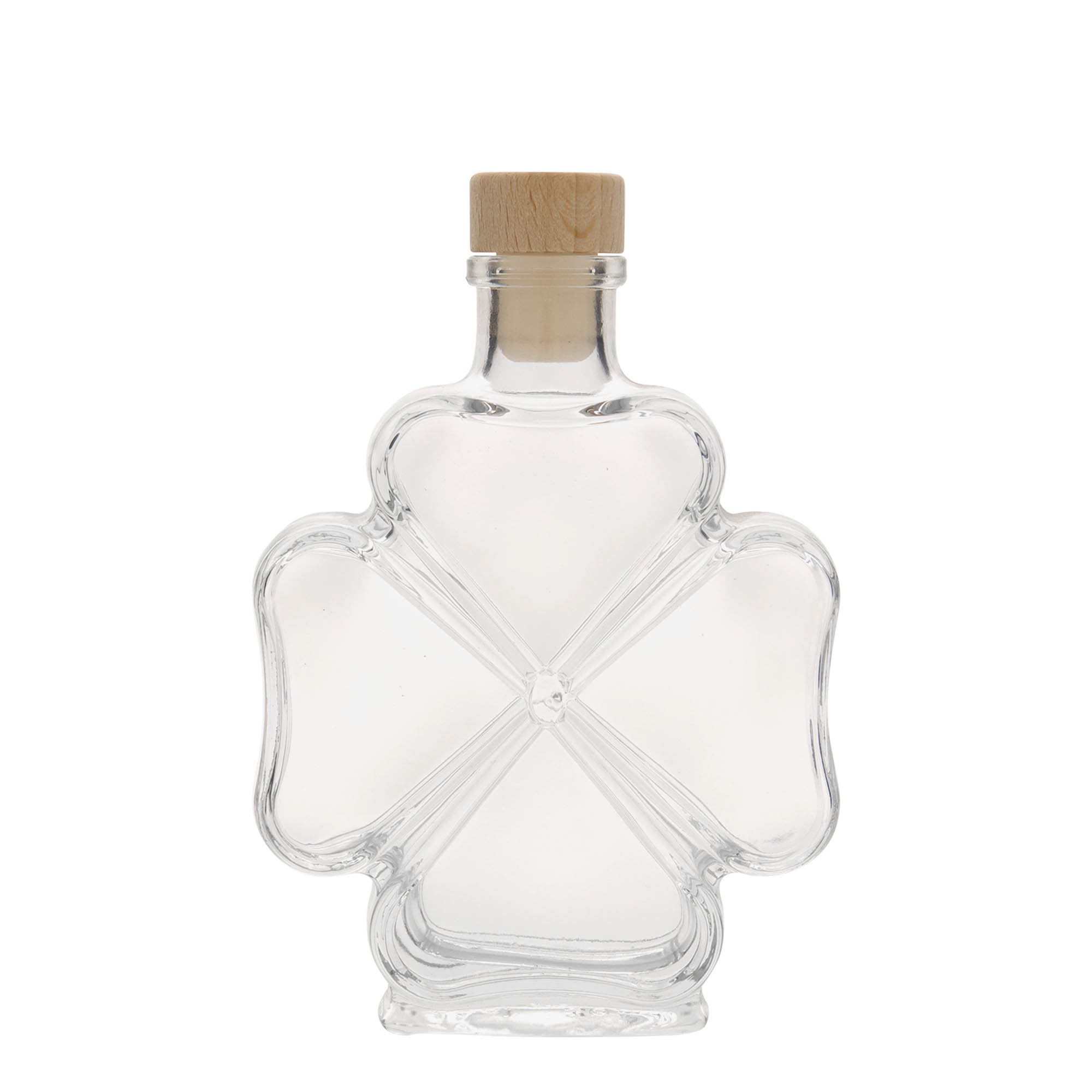 200 ml üveges palack 'Háromlevelű lóhere', nyílás: parafa 200 ml üveges palack 'Háromlevelű lóhere', nyílás: parafa