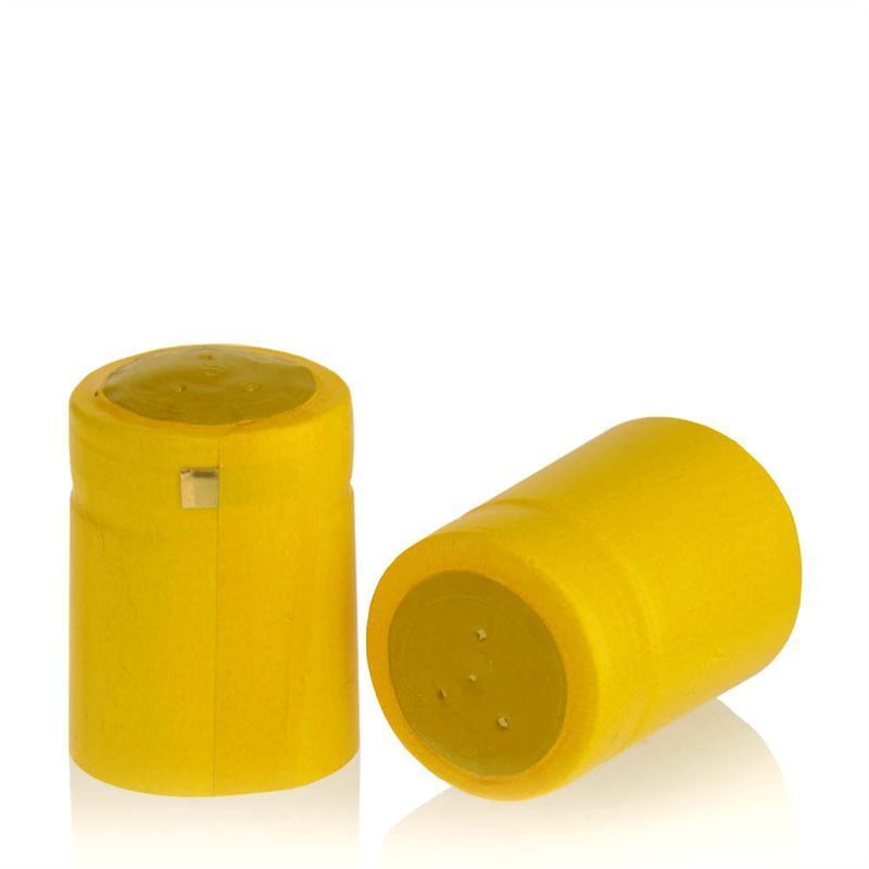 Hőre zsugorodó kapszula 32x41, PVC-műanyag, sárga Hőre zsugorodó kapszula 32x41, PVC-műanyag, sárga