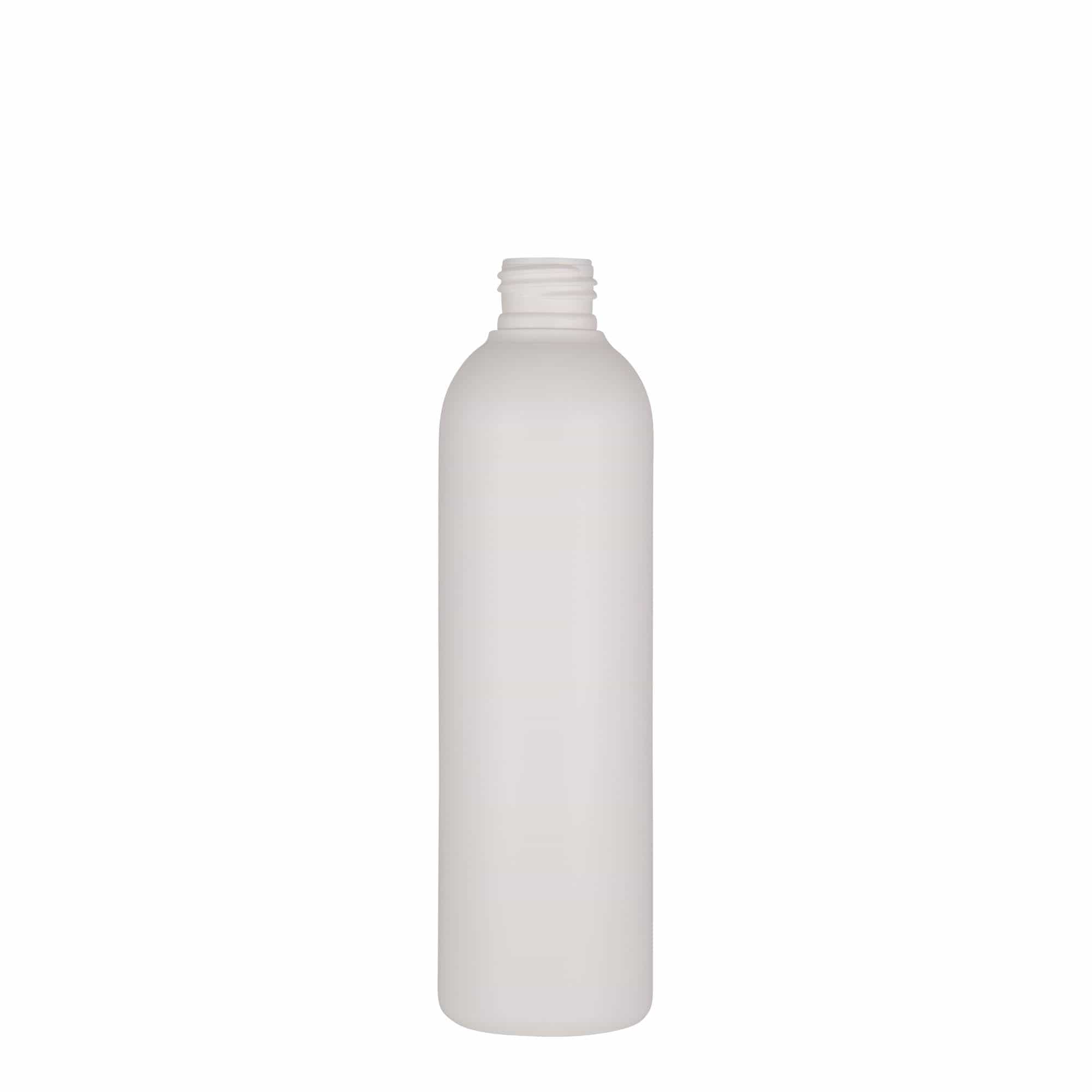 250 ml műanyag palack 'Tuffy', HDPE, fehér, nyakméret: 24/410