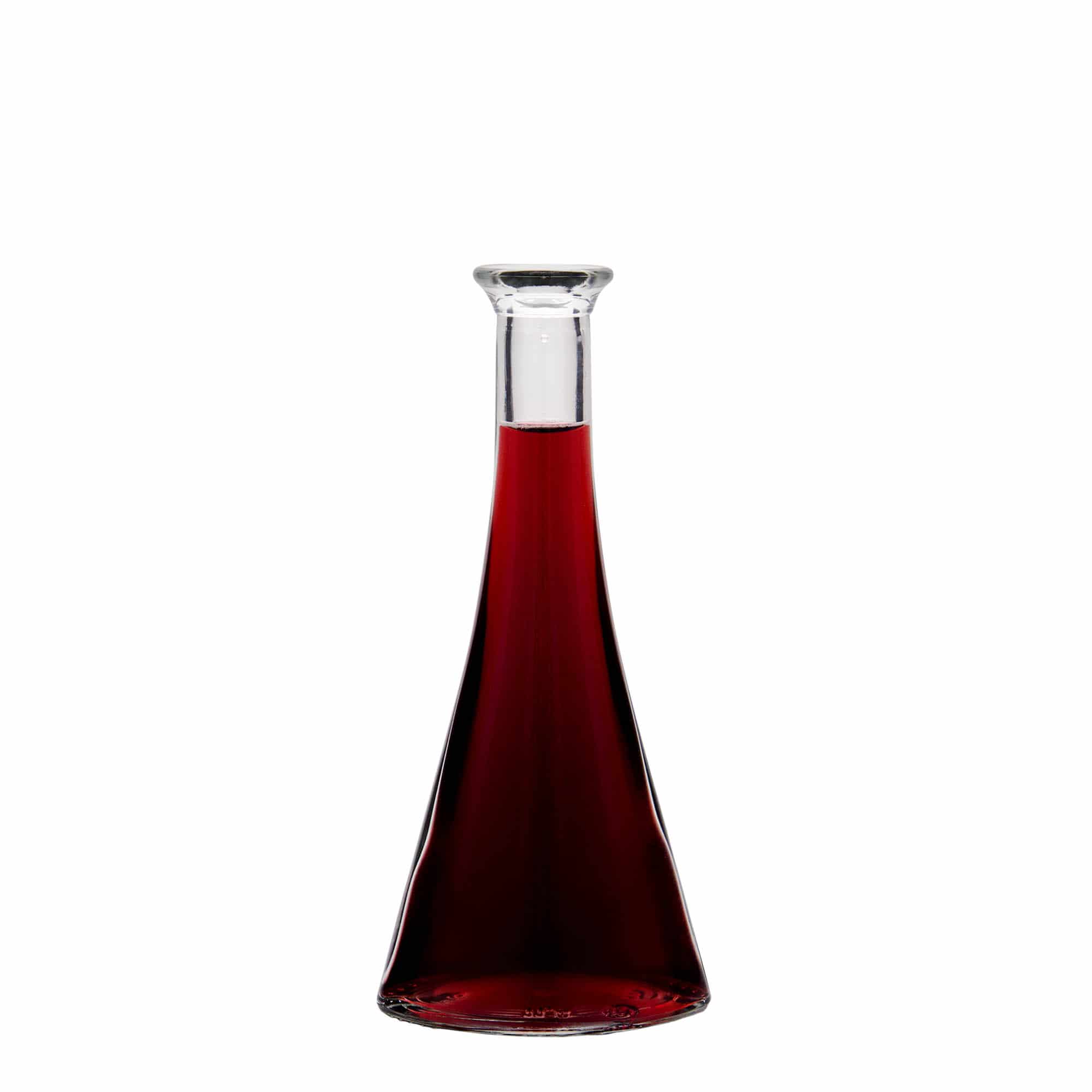 100 ml-es üvegpalack 'Veronica', félgömbölyű, szájnyílás: parafadugó