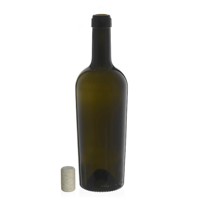 750 ml borosüveg 'Imperiale', antikzöld, száj: parafa 750 ml borosüveg 'Imperiale', antikzöld, száj: parafa