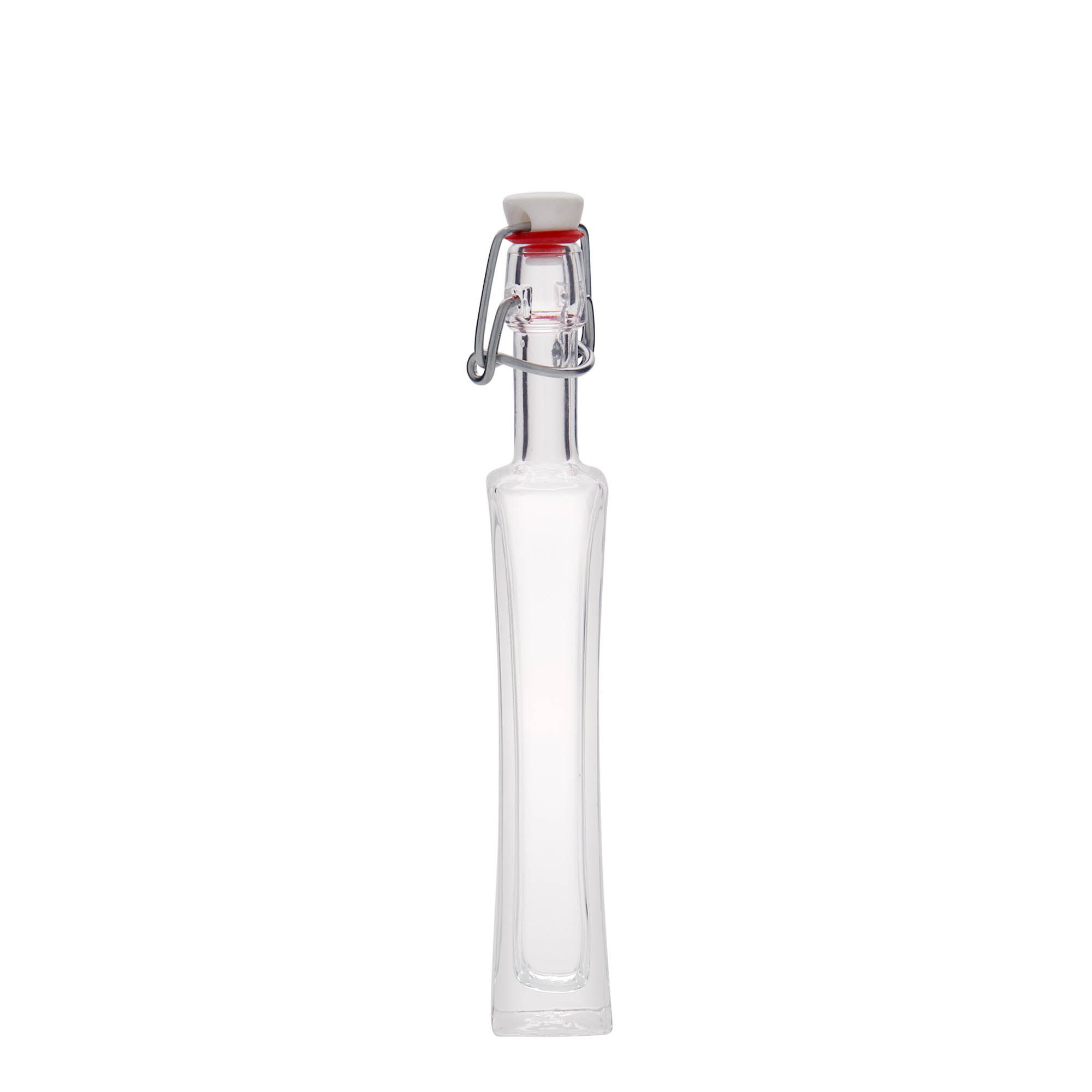40 ml üvegpalack 'Koko', négyzet alakú, nyílás: patentzár