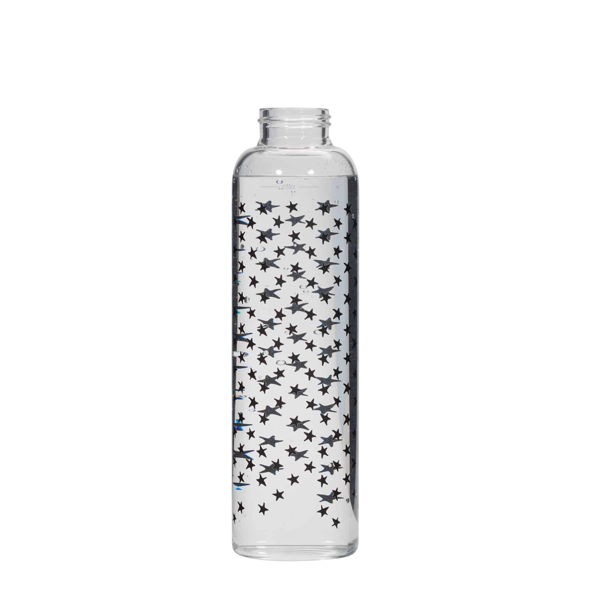 500 ml-es ivópalack, 'Perseus', motívum: Fekete csillagok, szájnyílás: csavaros kupak