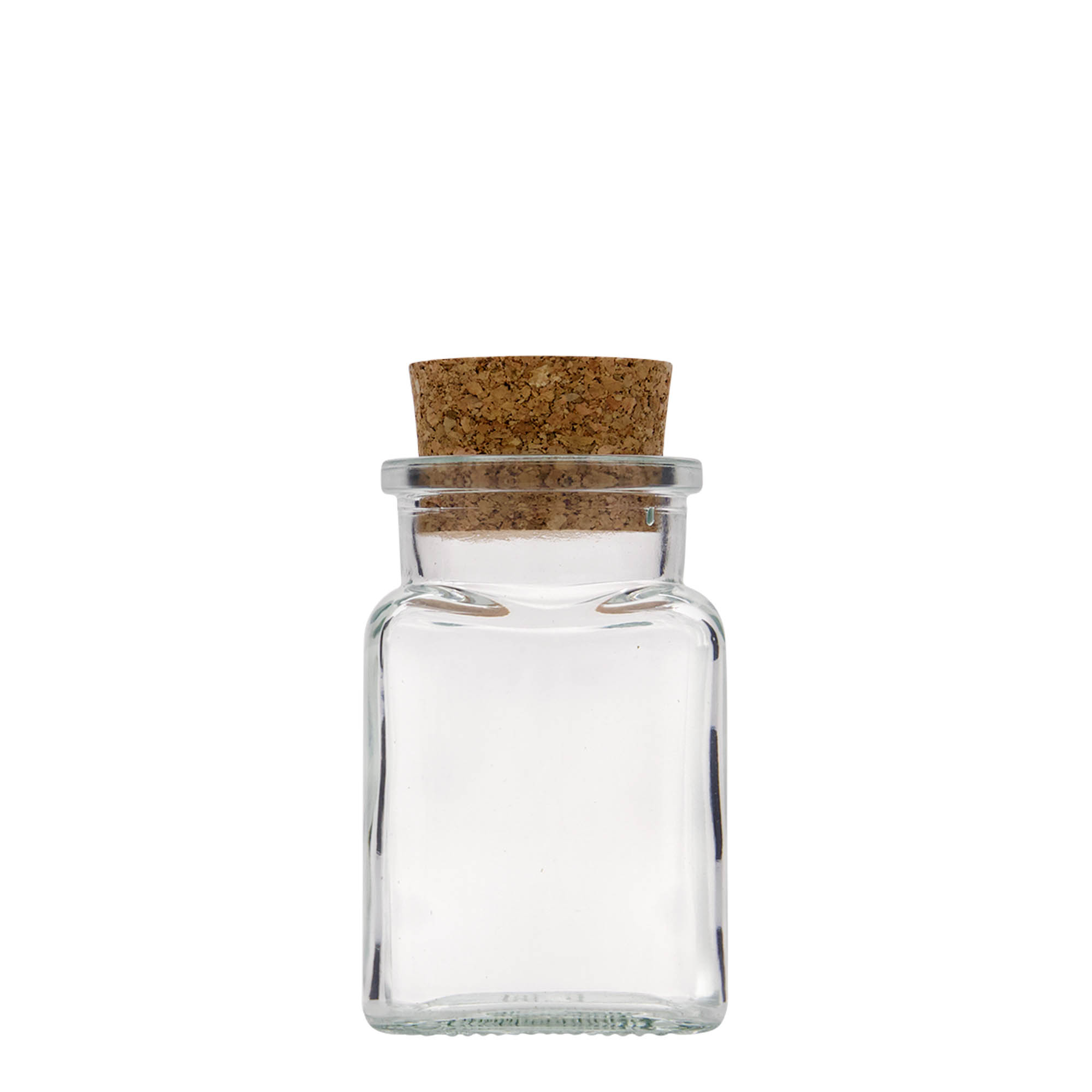150 ml parafadugós üveg, négyzet alakú, nyílás: parafa
