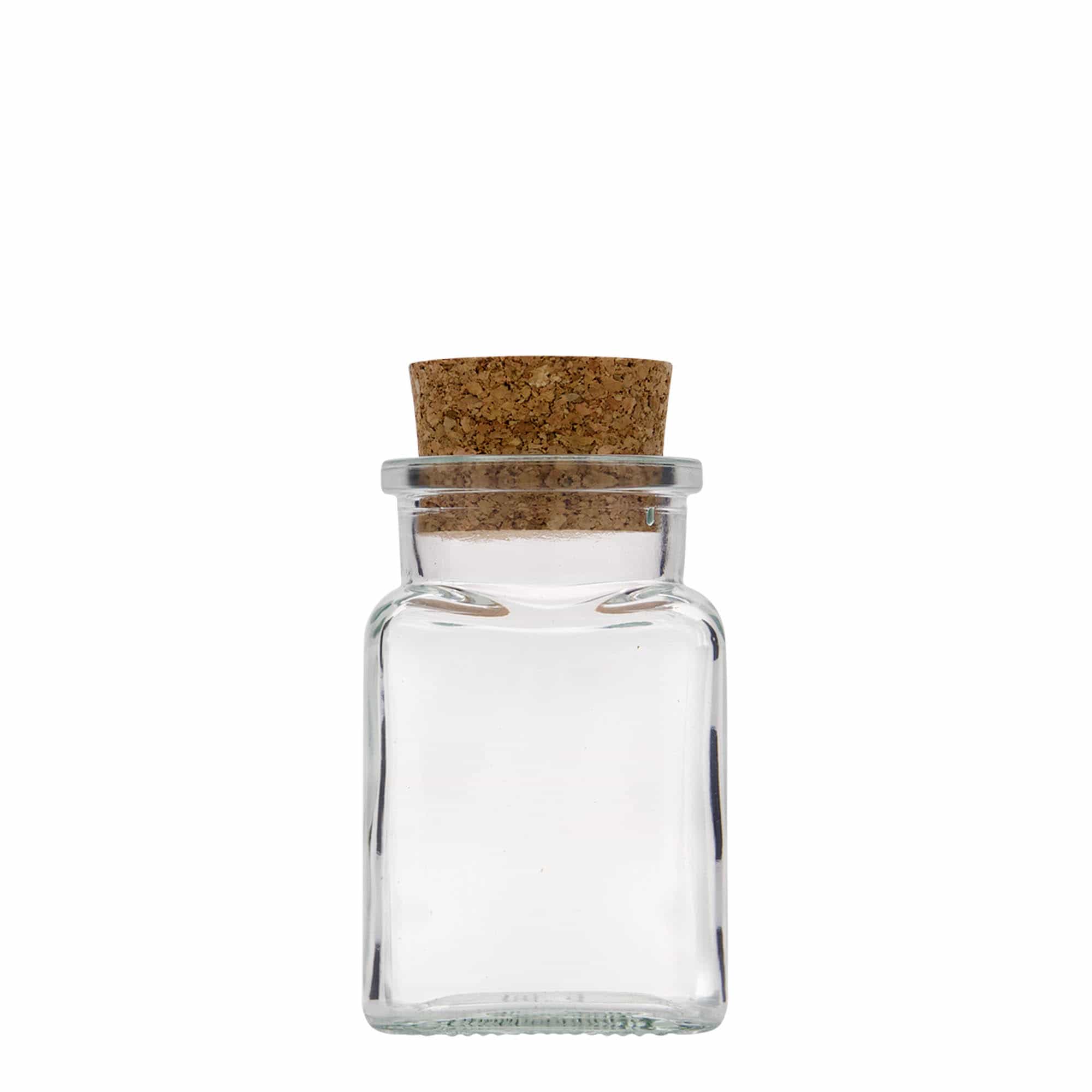 150 ml parafadugós üveg, négyzet alakú, nyílás: parafa