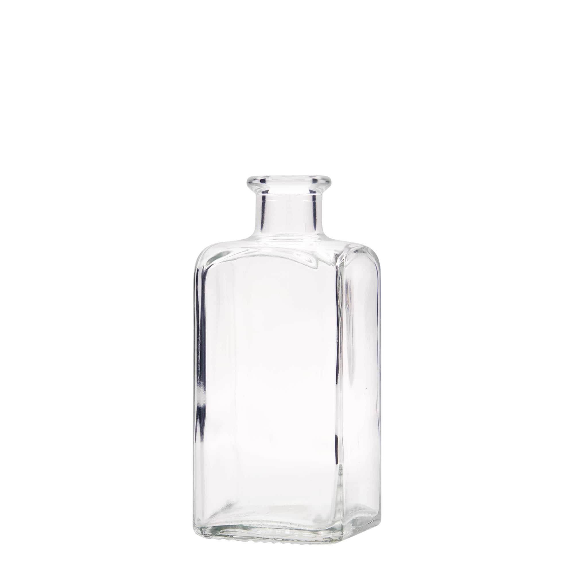 250 ml üveges gyógyszerész négyzet, négyzet alakú, nyílás: parafa