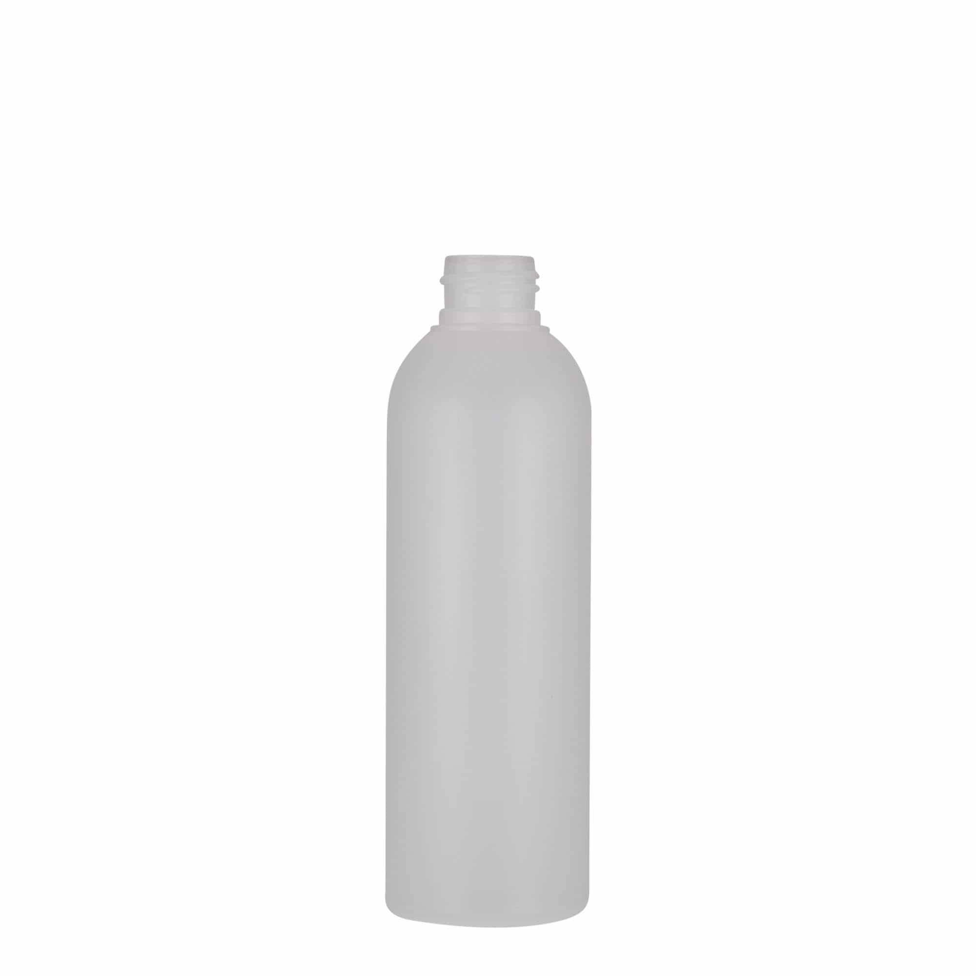 200 ml-es műanyag palack 'Tuffy', HDPE, natúr, szájnyílás: GPI 24/410 200 ml-es műanyag palack 'Tuffy', HDPE, natúr, szájnyílás: GPI 24/410