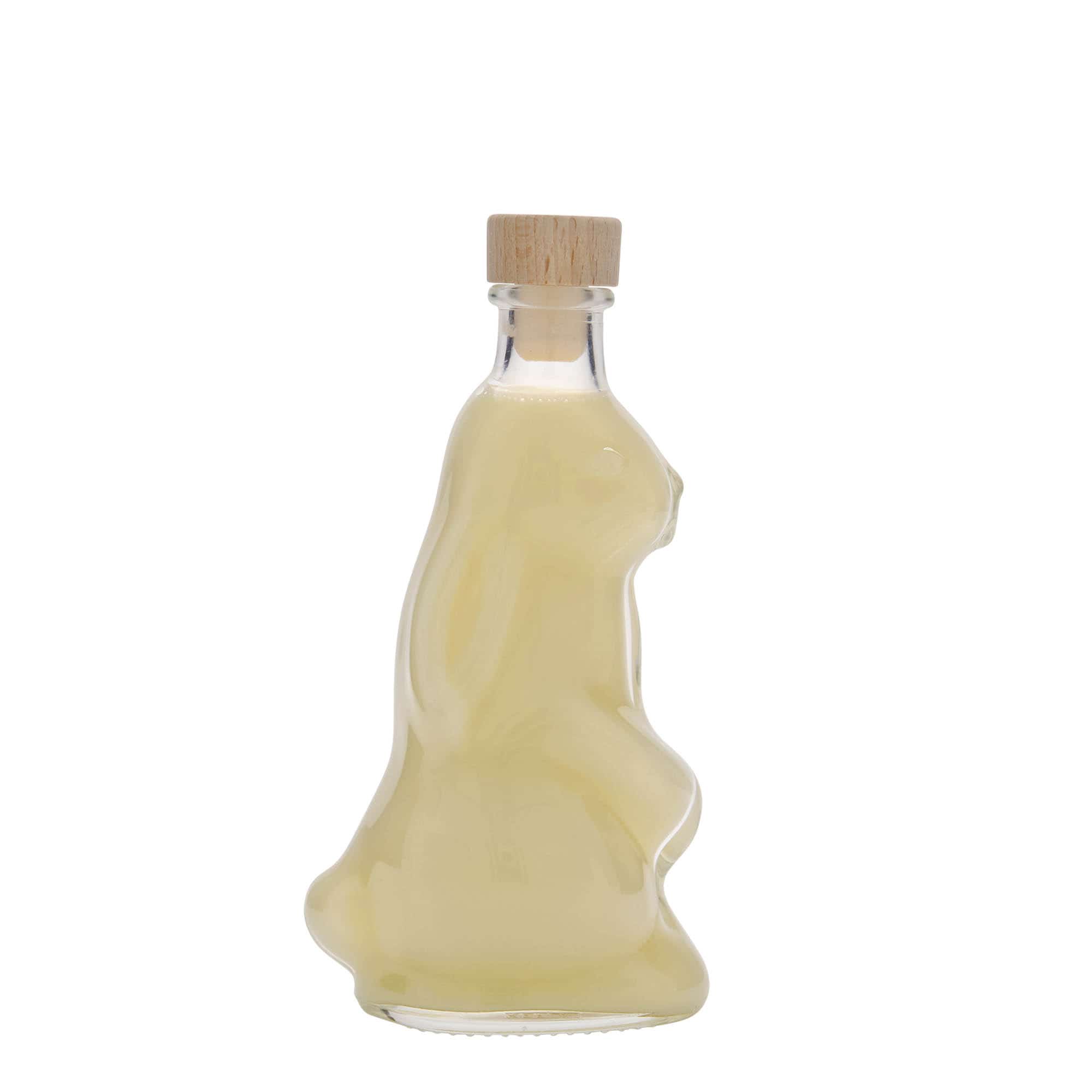 200 ml-es üvegpalack ’Hase', szájnyílás: parafadugó