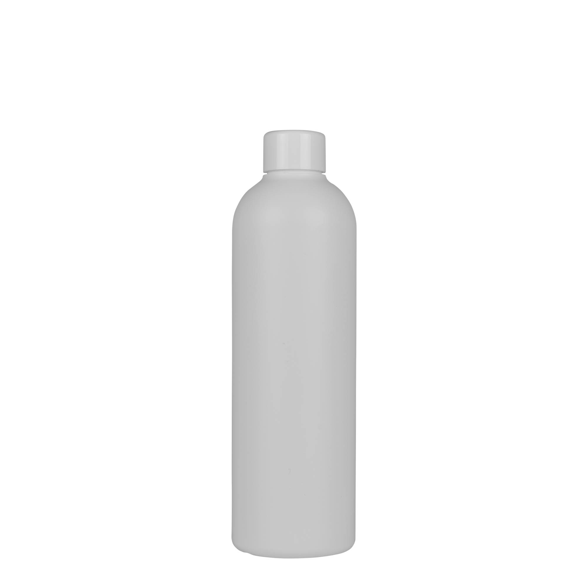 300 ml műanyag palack 'Tuffy', HDPE, fehér, nyakméret: 24/410