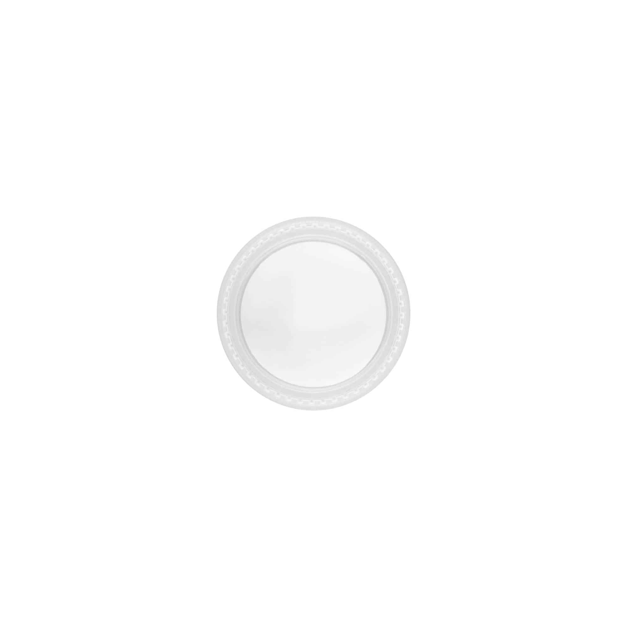 Csavaros kupak 'Clear/Platin Edition', PP-műanyag, fehér, a következő szájnyíláshoz: 45/2P