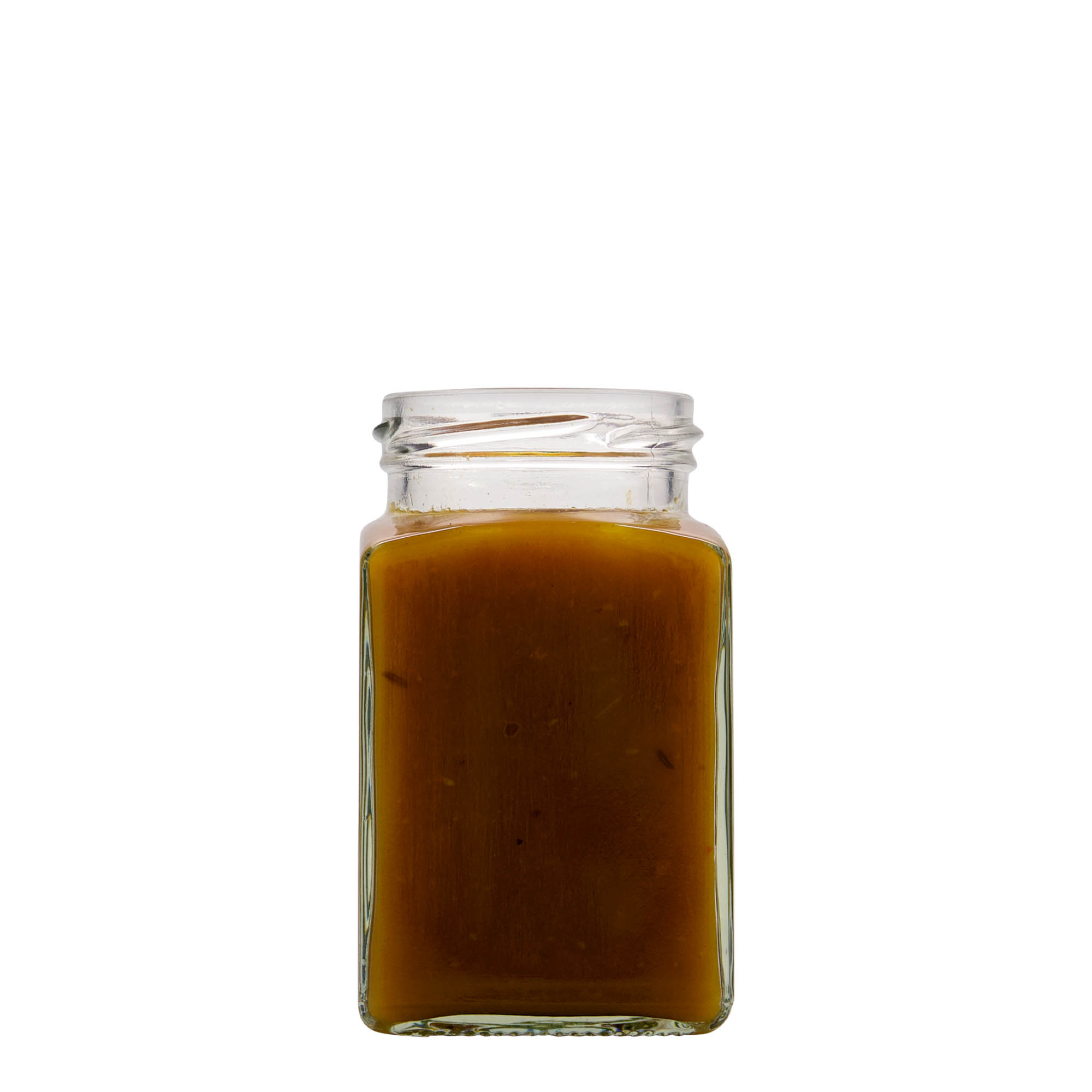 260 ml négyzet alakú üveg, nyílás: csavaros zár (TO 58)