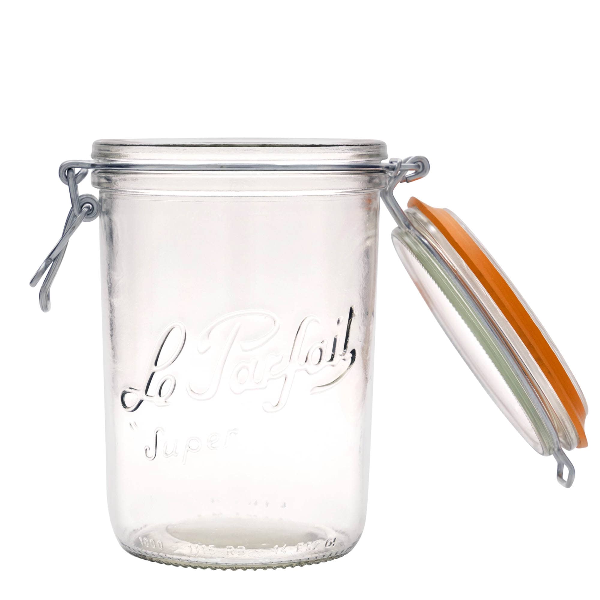 1.000 ml drótfüles üveg 'Le Parfait Super Terrine', nyílás: drótfüles zárófedél 1.000 ml drótfüles üveg 'Le Parfait Super Terrine', nyílás: drótfüles zárófedél
