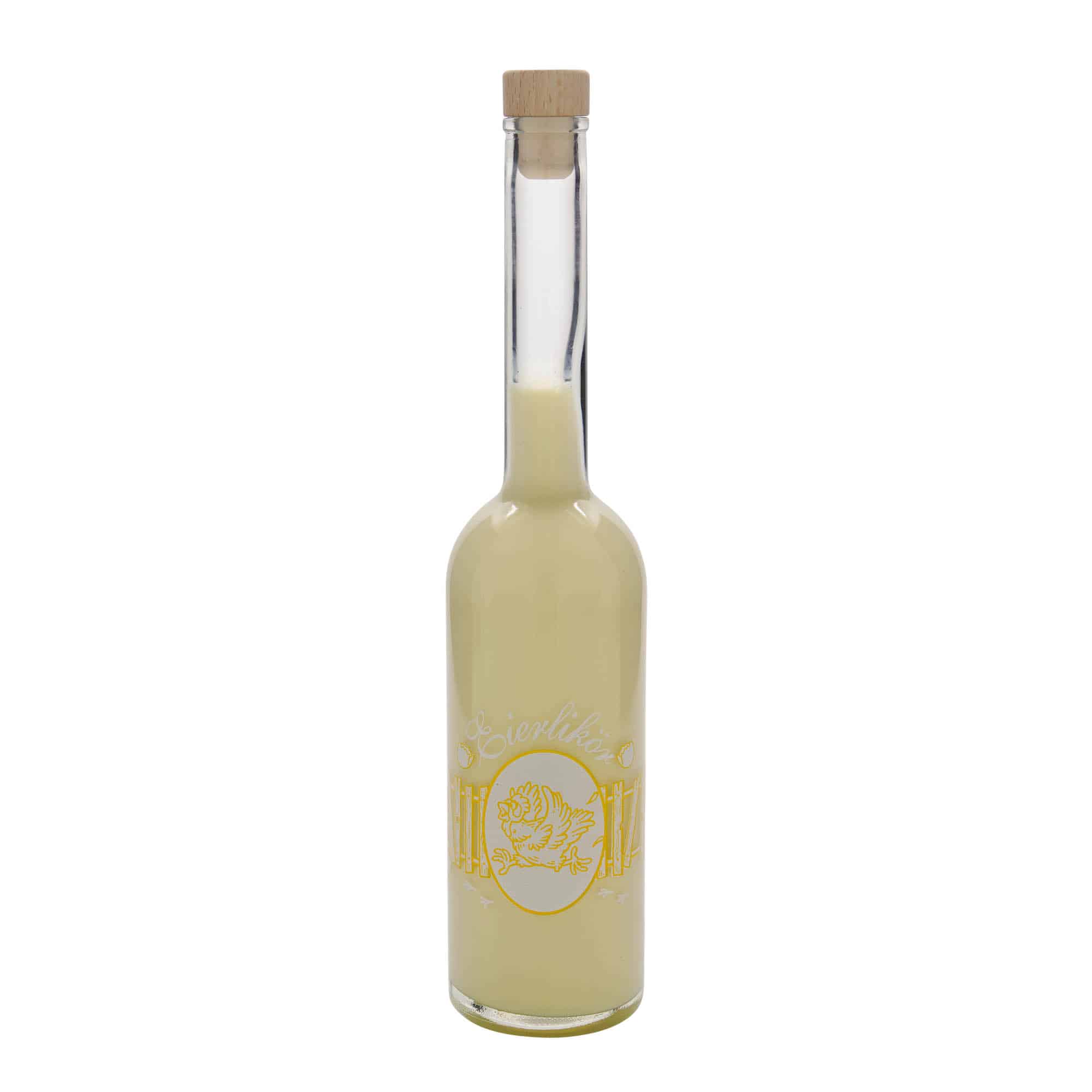 500 ml-es üvegpalack 'Opera', motívum: Tojáslikőr, szájnyílás: parafadugó
