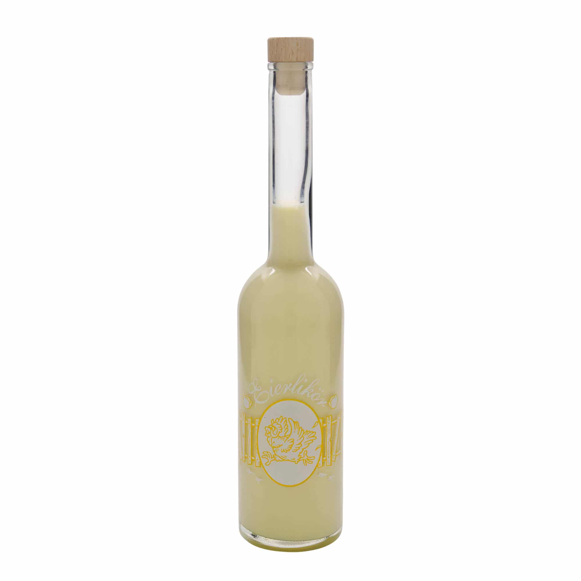 500 ml üvegpalack 'Opera', motívum: tojáslikőr, nyílás: parafa