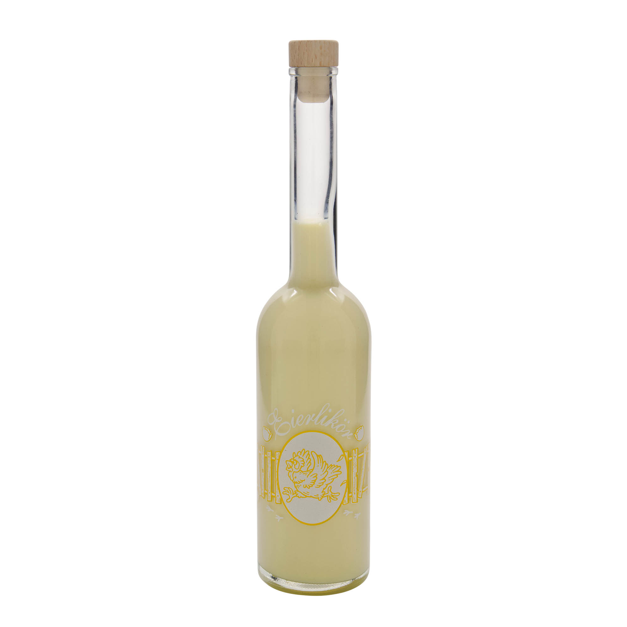 500 ml üvegpalack 'Opera', motívum: tojáslikőr, nyílás: parafa