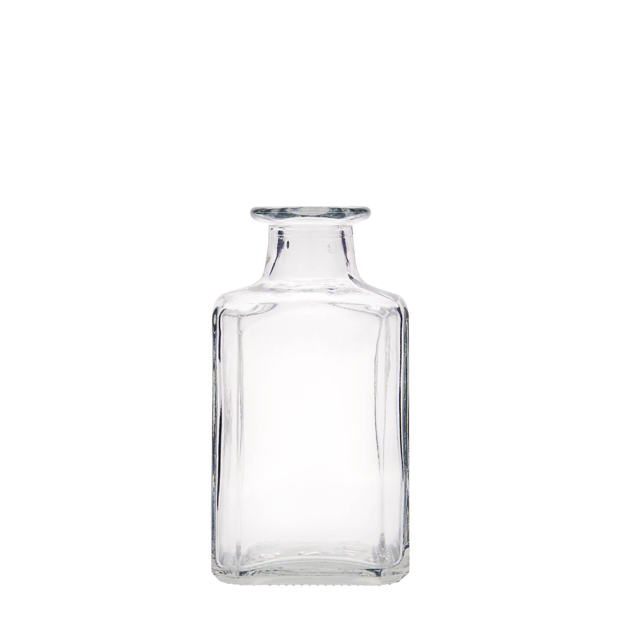 250 ml üvegpalack 'Torben', négyzet alakú, nyílás: parafa dugó