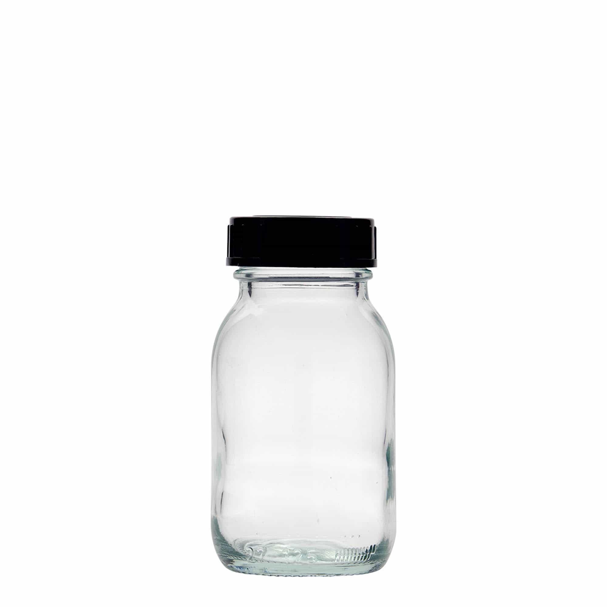 125 ml széles szájú üveg, nyílás: DIN 40