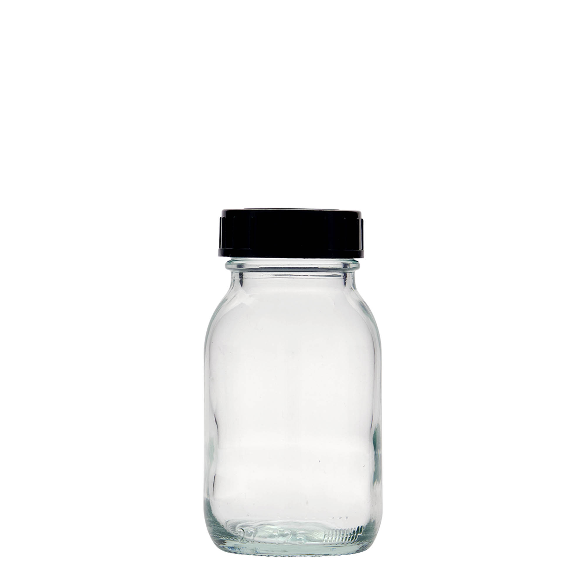 125 ml széles szájú üveg, nyílás: DIN 40