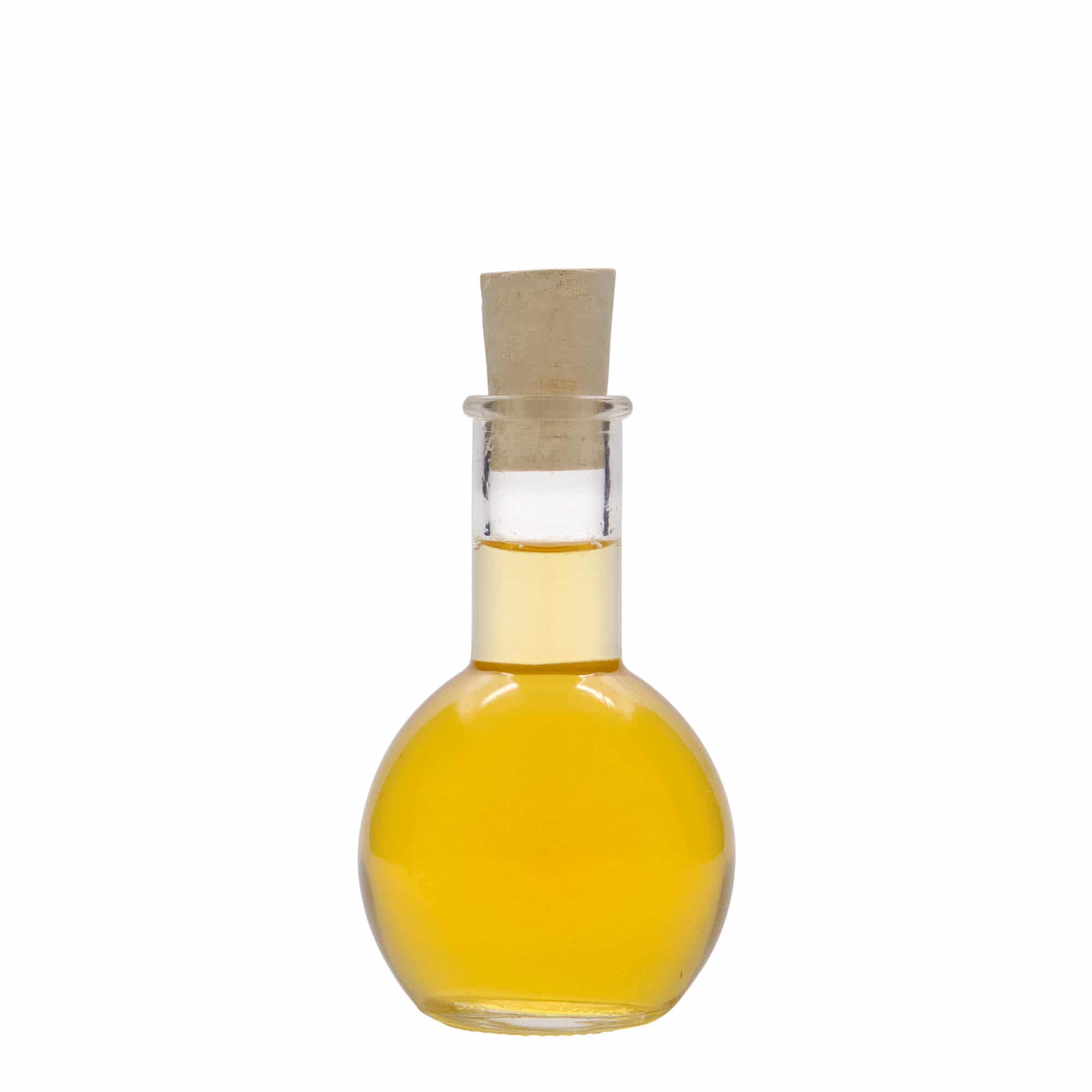 100 ml-es üvegpalack 'Tulipano', szájnyílás: parafadugó