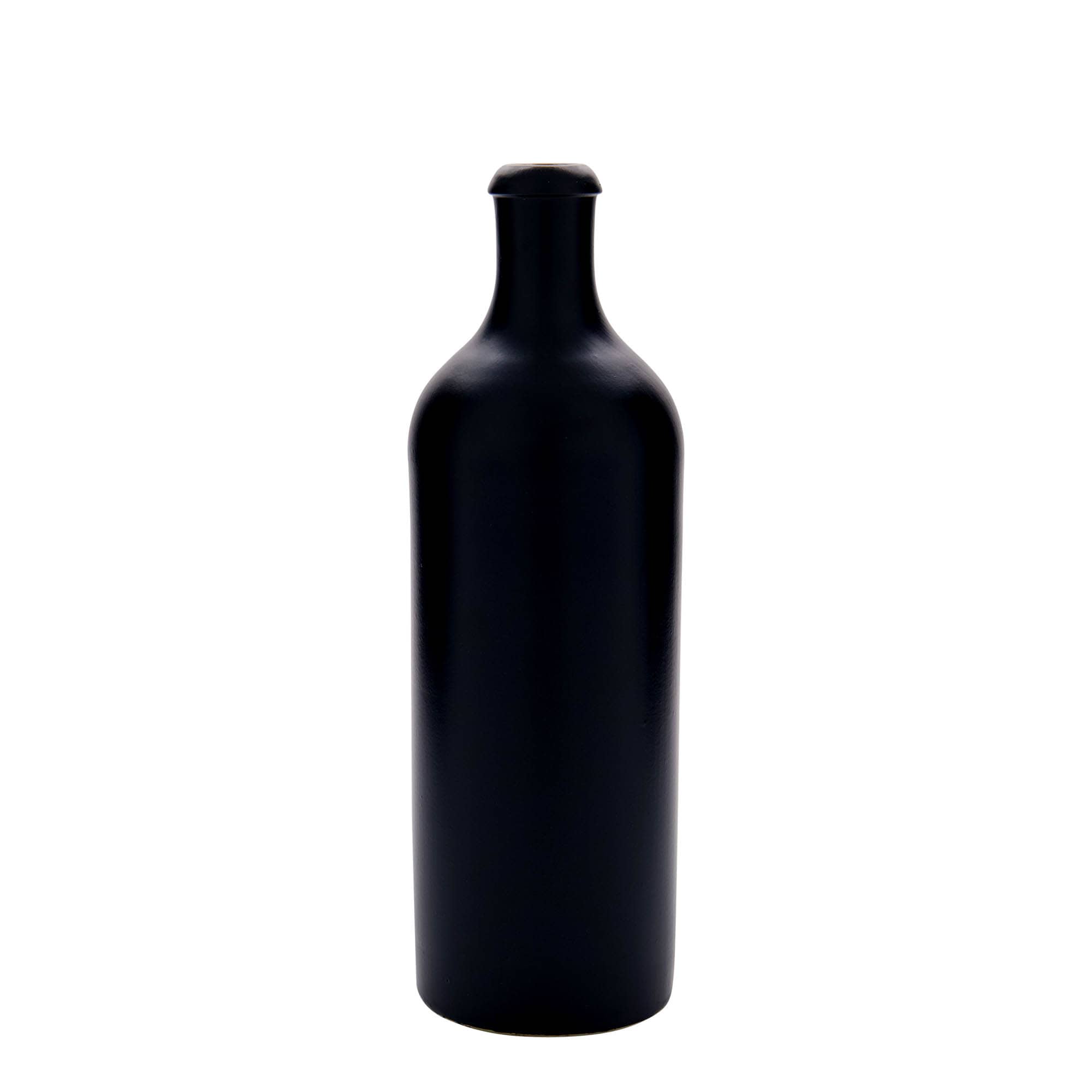 750 ml agyagedény, kőedény, fekete, nyílás: parafa