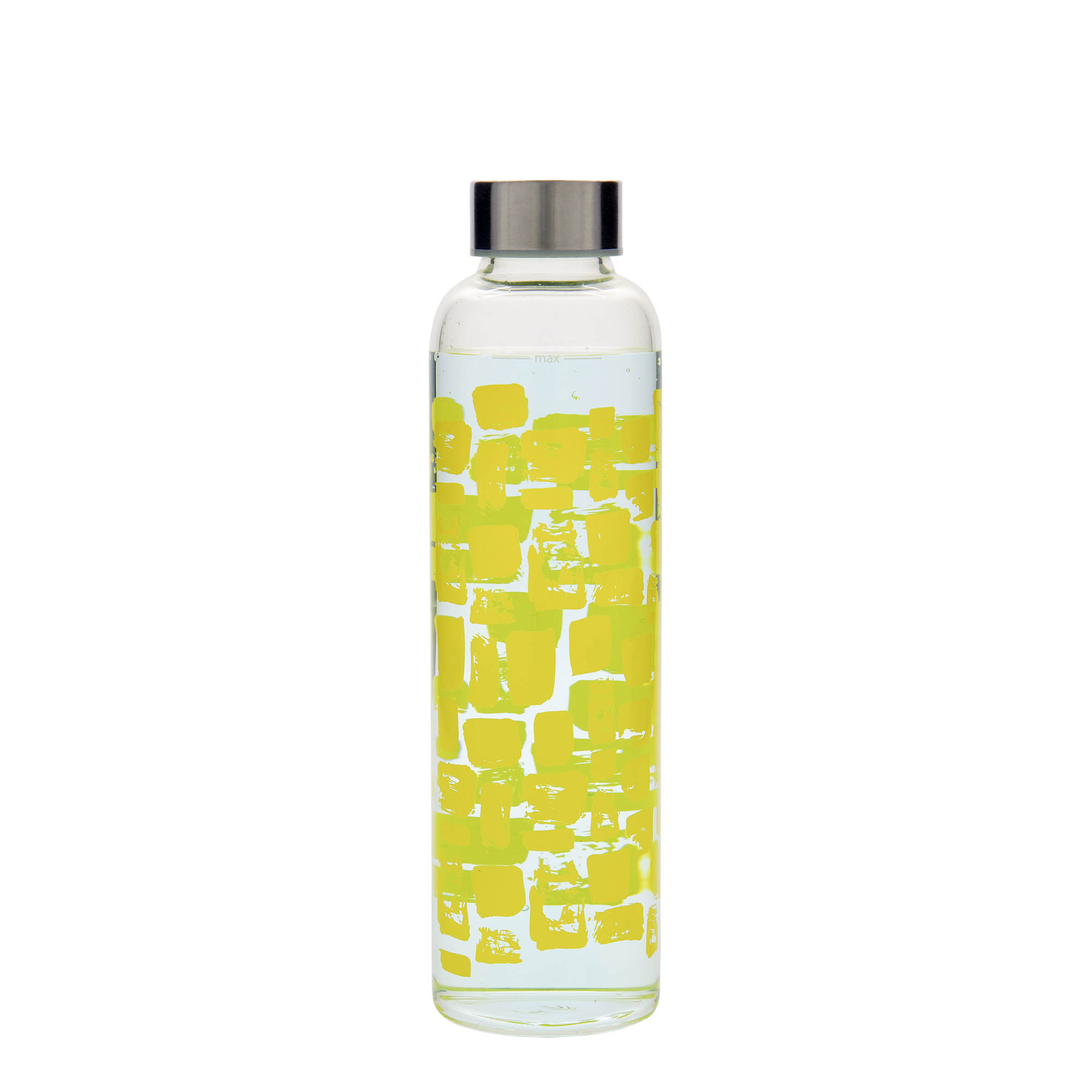 500 ml-es ivópalack, 'Perseus', motívum: Sárga négyszögek, szájnyílás: csavaros kupak