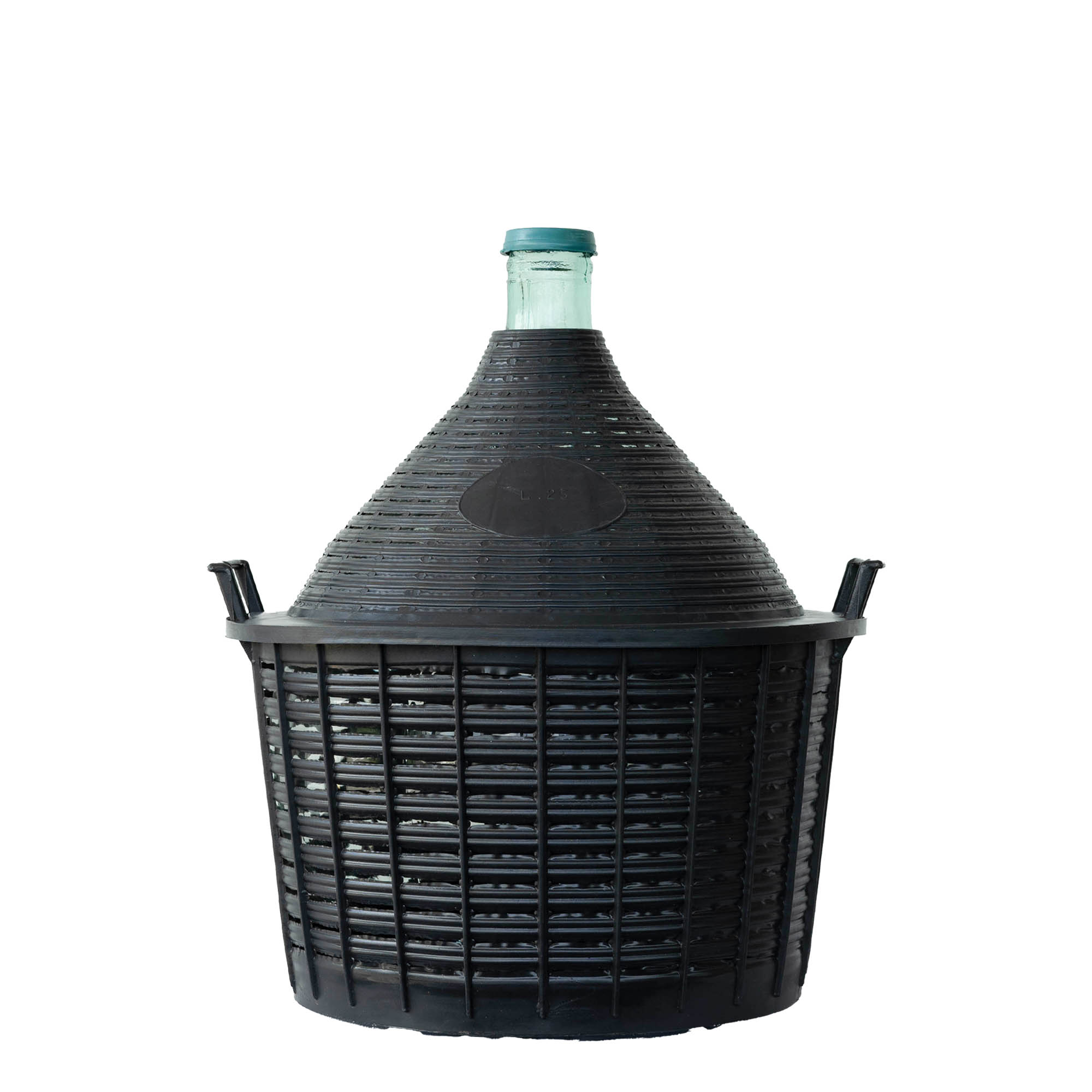 25 l ballonpalack keskeny nyakkal, üveg, nyílás: ráhúzható fedél 25 l ballonpalack keskeny nyakkal, üveg, nyílás: ráhúzható fedél