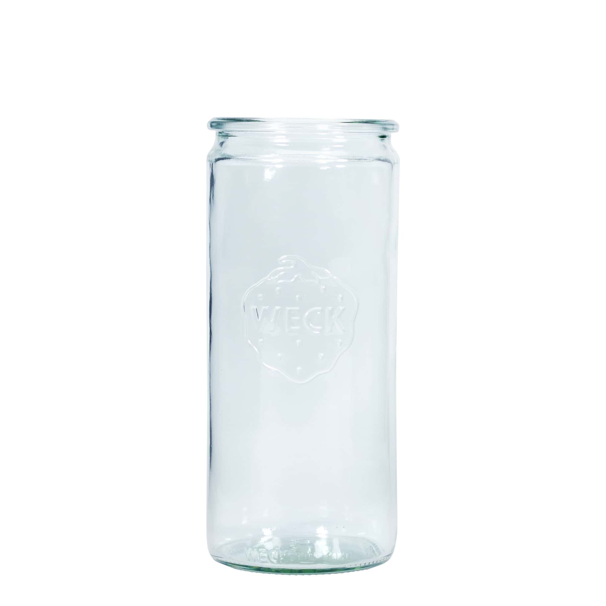 1040 ml-es WECK hengeres üveg, szájnyílás: Kerek perem 1040 ml-es WECK hengeres üveg, szájnyílás: Kerek perem