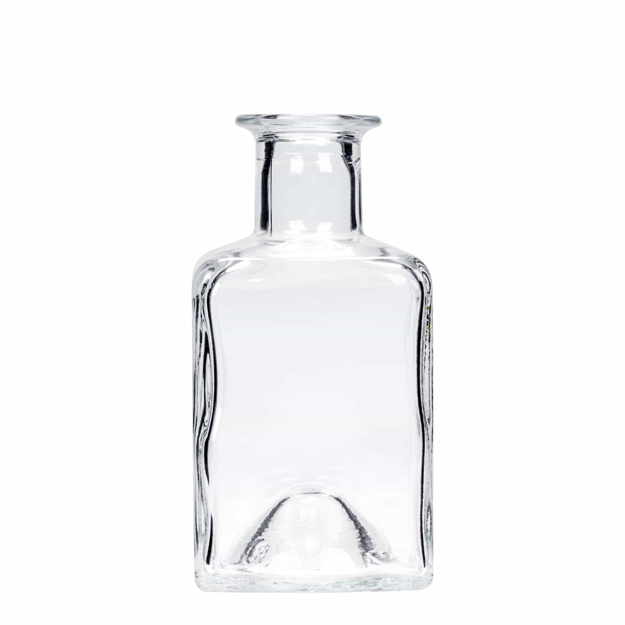 200 ml-es üvegpalack 'Kubica', négyzet alakú, szájnyílás: parafadugó 200 ml-es üvegpalack 'Kubica', négyzet alakú, szájnyílás: parafadugó