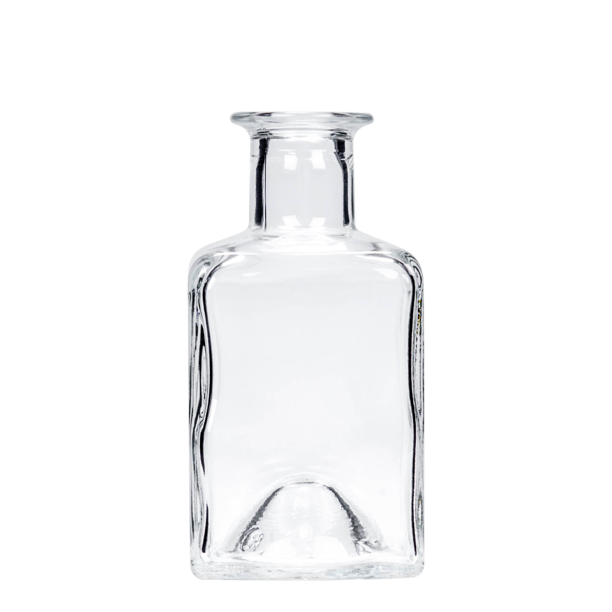 200 ml üvegpalack 'Kubica', négyzet alakú, nyak: parafa 200 ml üvegpalack 'Kubica', négyzet alakú, nyak: parafa