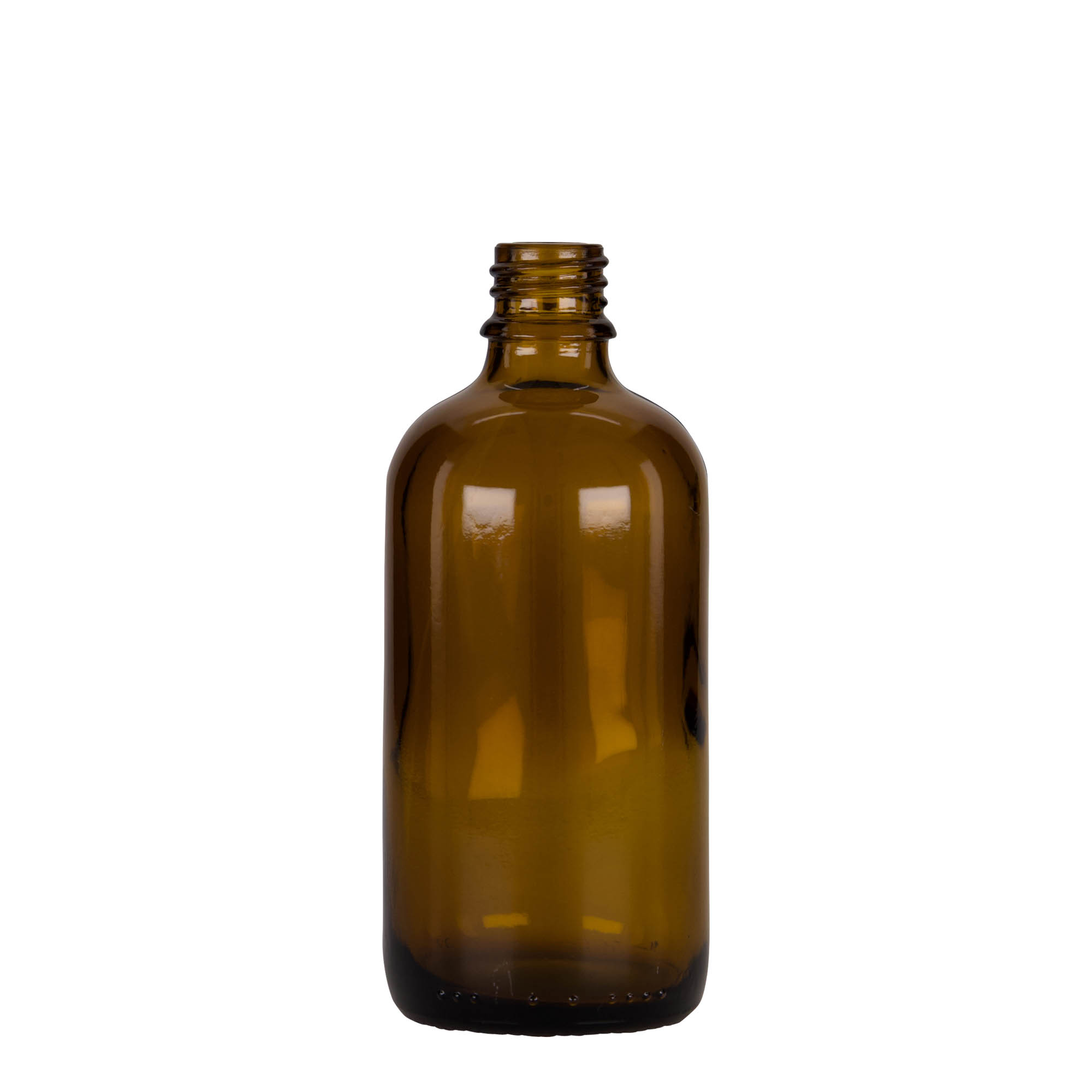 100 ml pipettás üveg gyógyszerhez, üveg, barna-fekete, nyílás: DIN 18