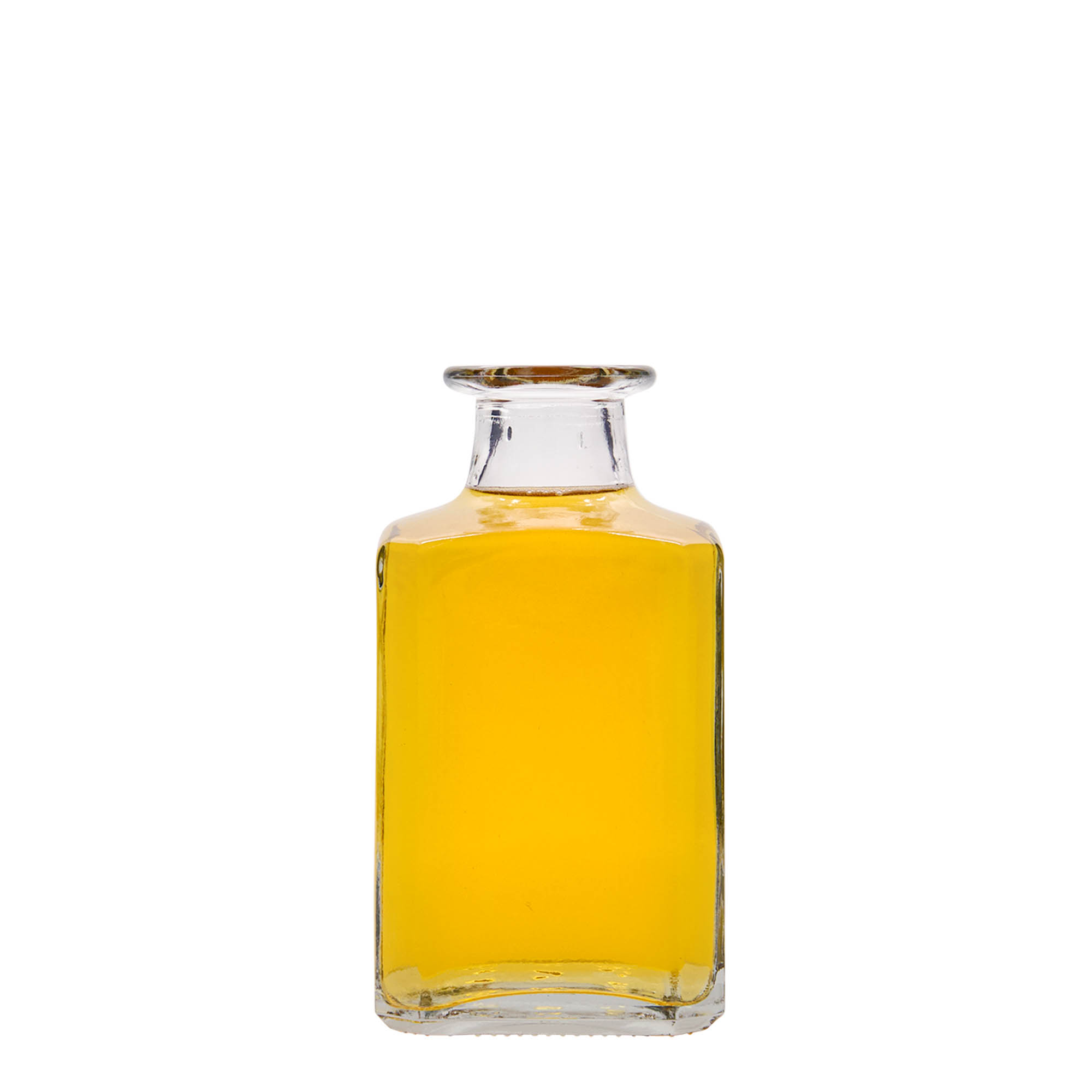 250 ml üvegpalack 'Torben', négyzet alakú, nyílás: parafa dugó