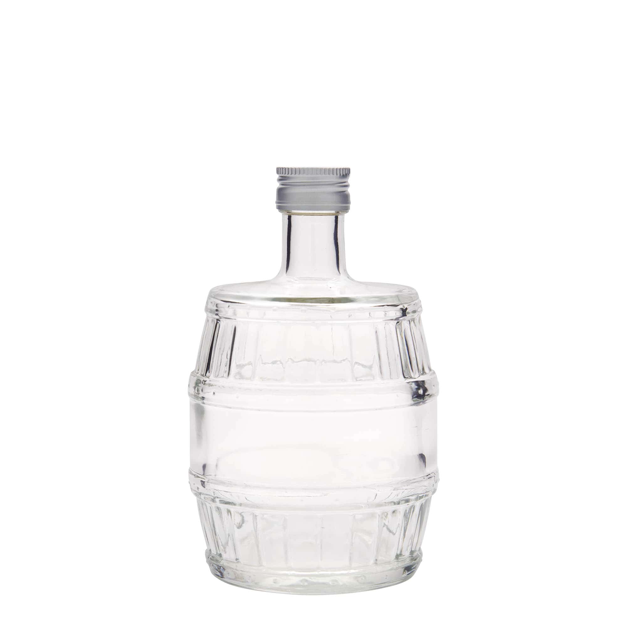 500 ml üveges palack 'hordó', nyílás: PP 28